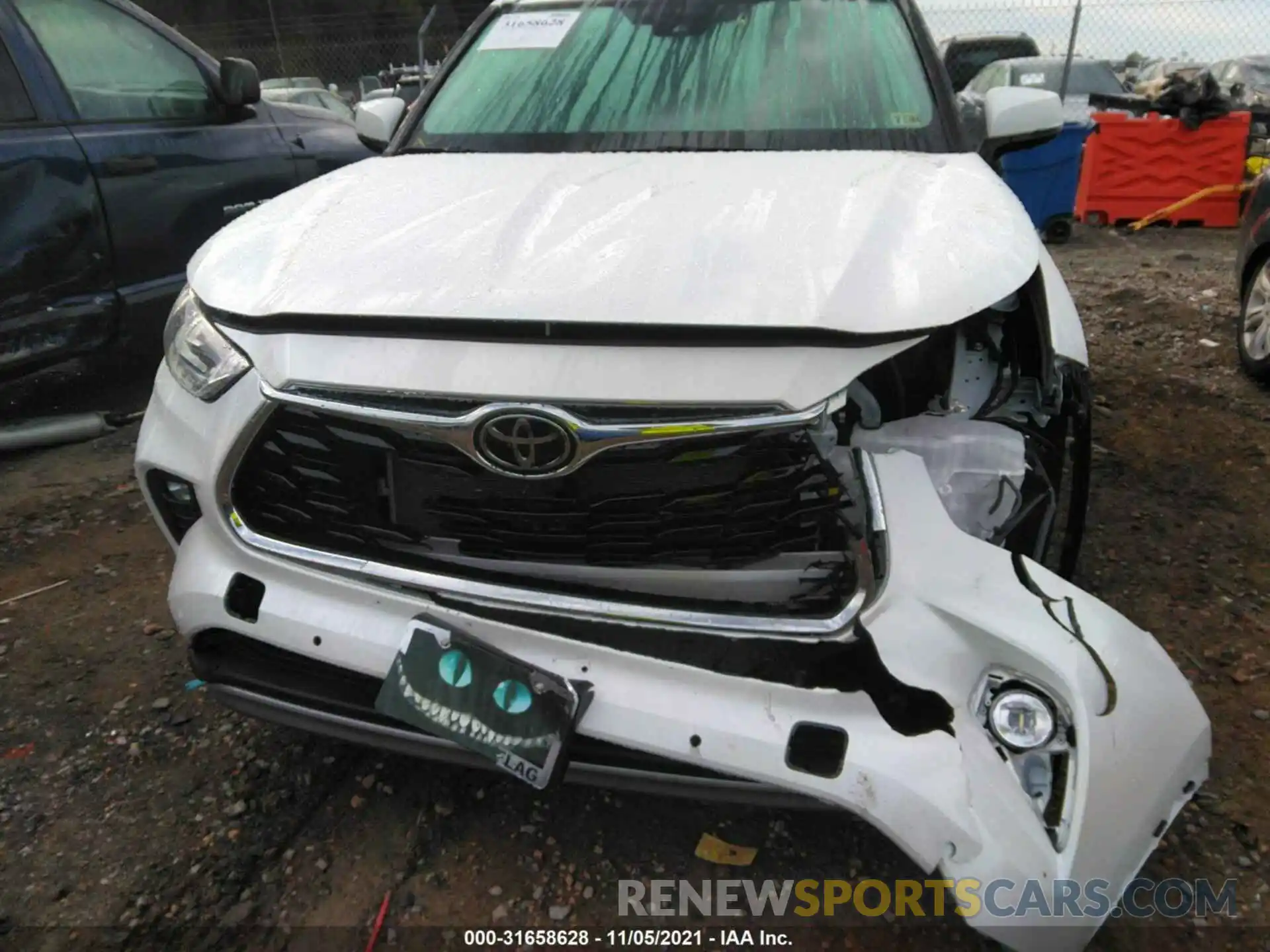 6 Photograph of a damaged car 5TDFZRBH0MS138941 TOYOTA HIGHLANDER 2021