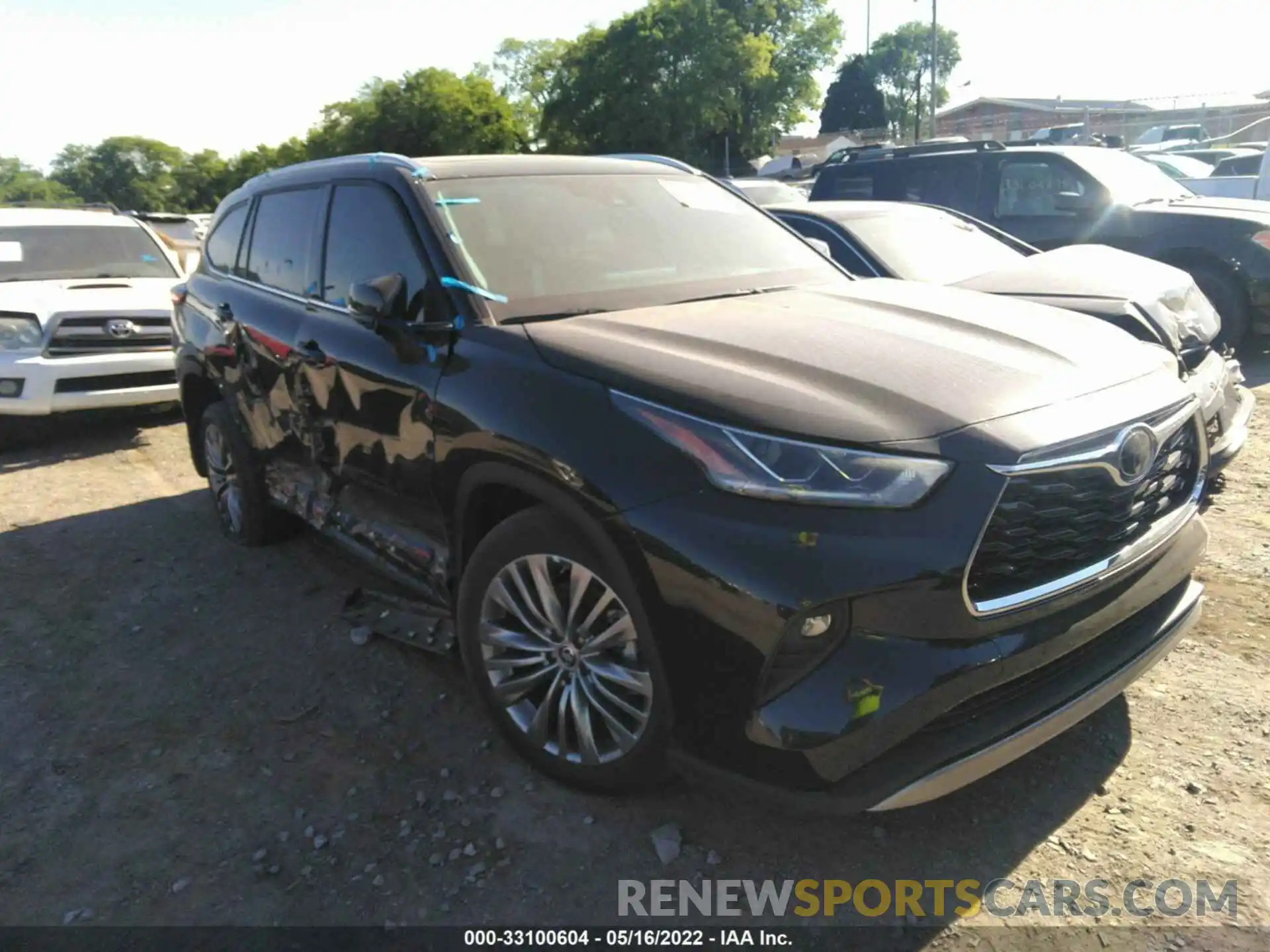 1 Photograph of a damaged car 5TDFZRBH0MS142195 TOYOTA HIGHLANDER 2021