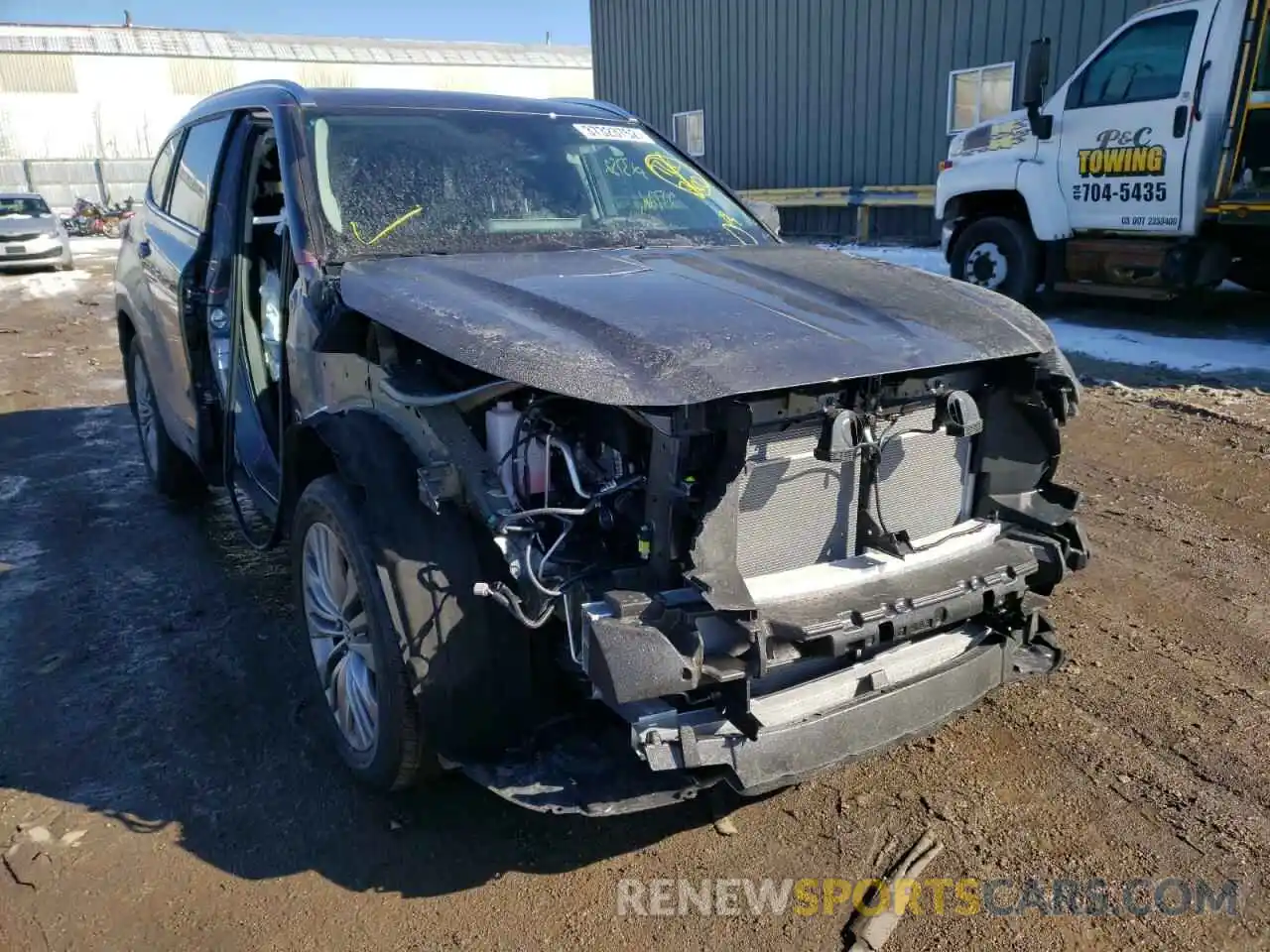 1 Photograph of a damaged car 5TDFZRBH0MS160440 TOYOTA HIGHLANDER 2021