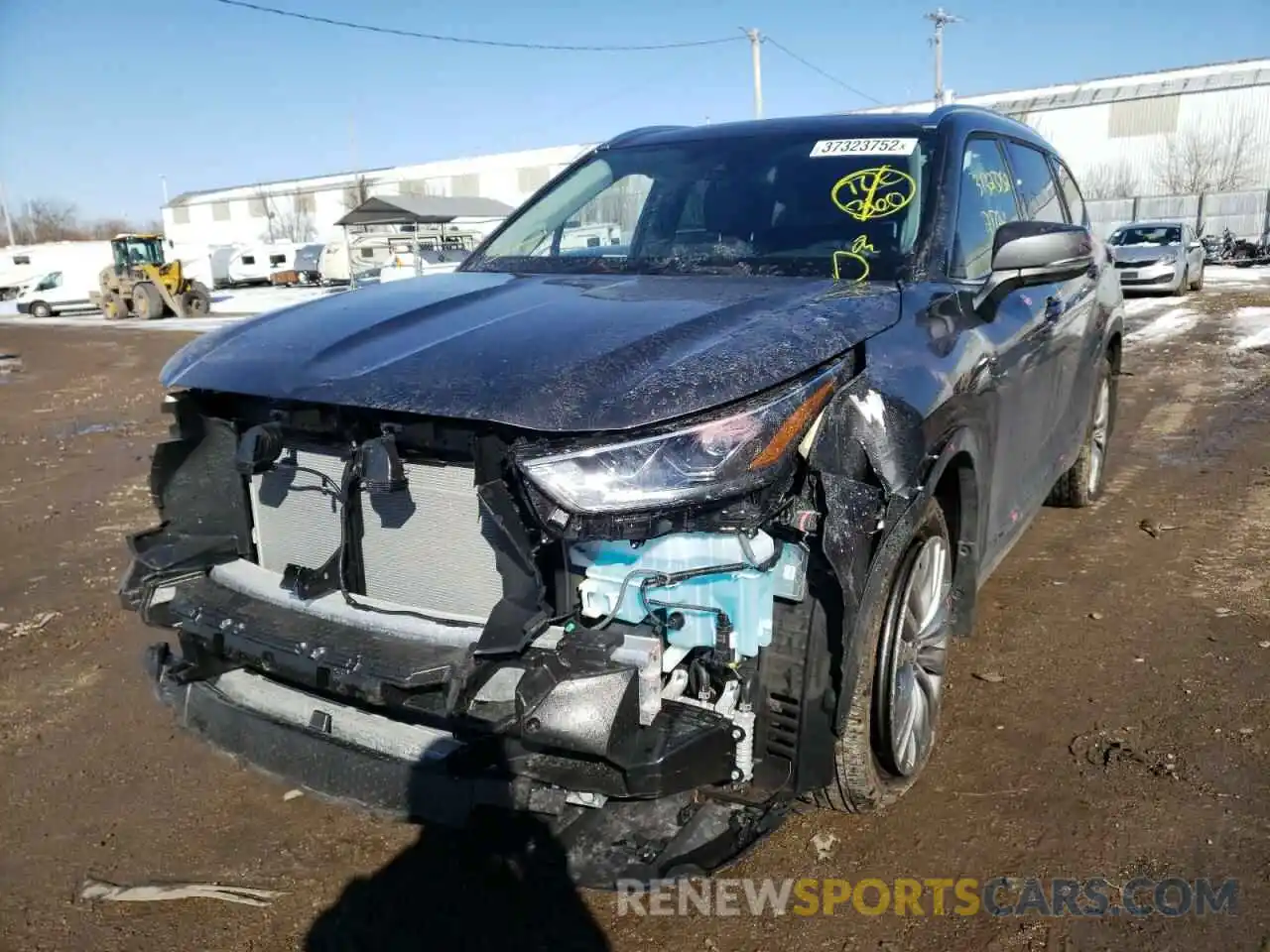 2 Photograph of a damaged car 5TDFZRBH0MS160440 TOYOTA HIGHLANDER 2021