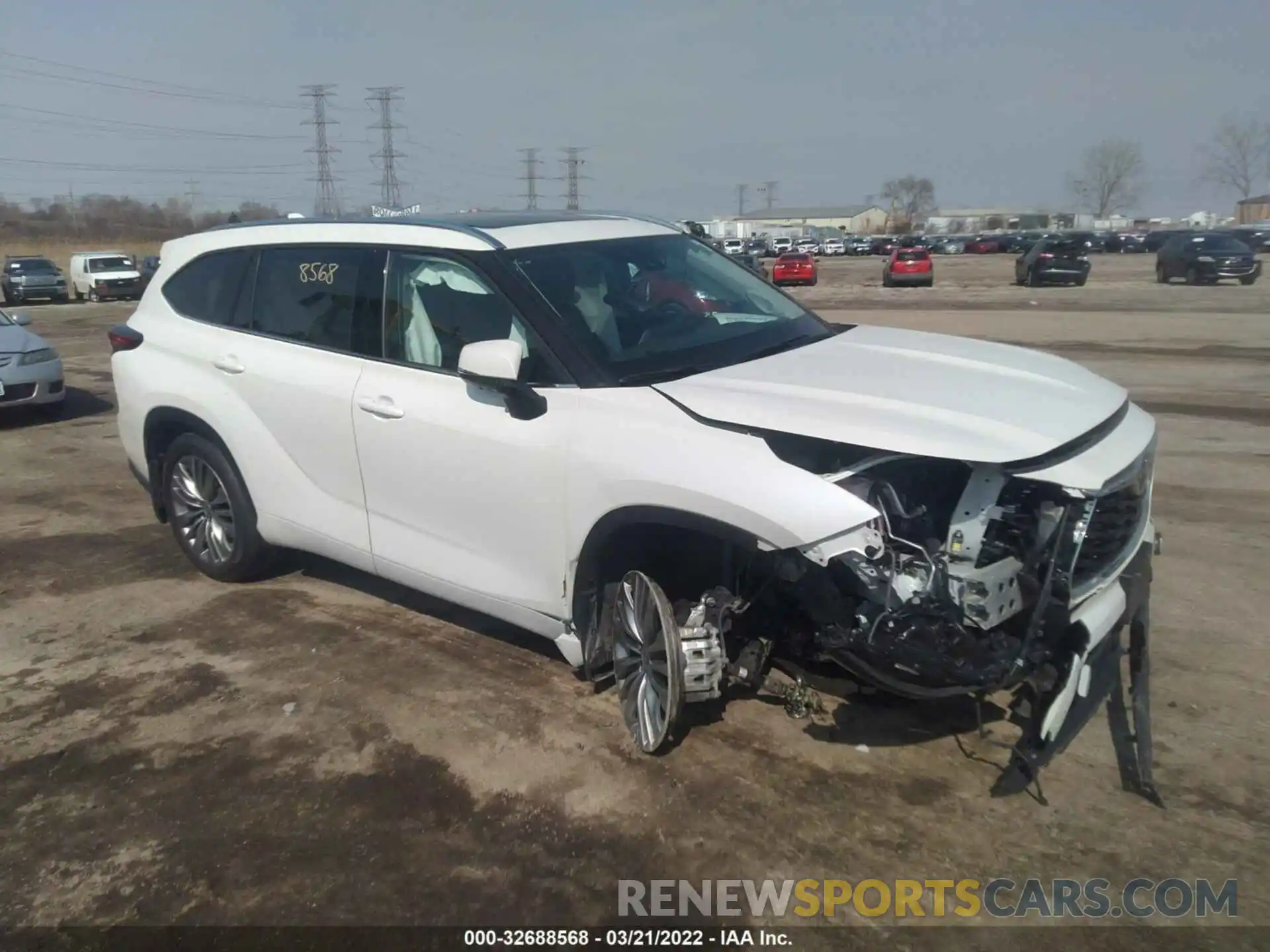 1 Photograph of a damaged car 5TDFZRBH1MS066468 TOYOTA HIGHLANDER 2021