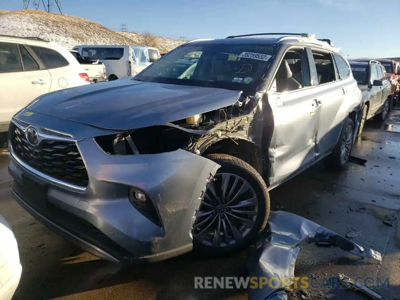 2 Photograph of a damaged car 5TDFZRBH1MS076594 TOYOTA HIGHLANDER 2021