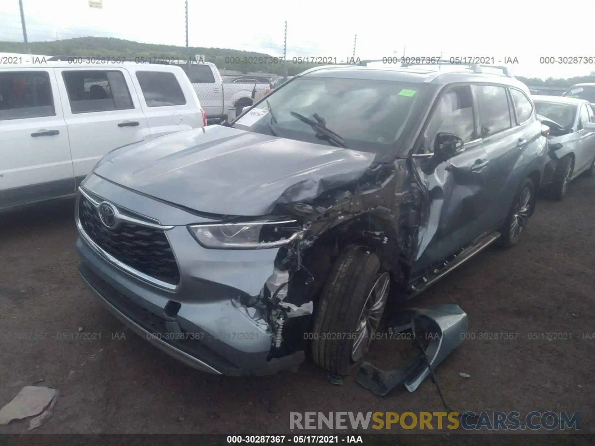 2 Photograph of a damaged car 5TDFZRBH1MS099129 TOYOTA HIGHLANDER 2021