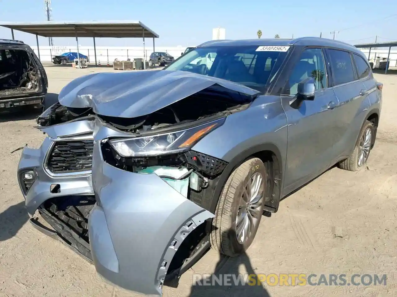 2 Photograph of a damaged car 5TDFZRBH1MS137457 TOYOTA HIGHLANDER 2021