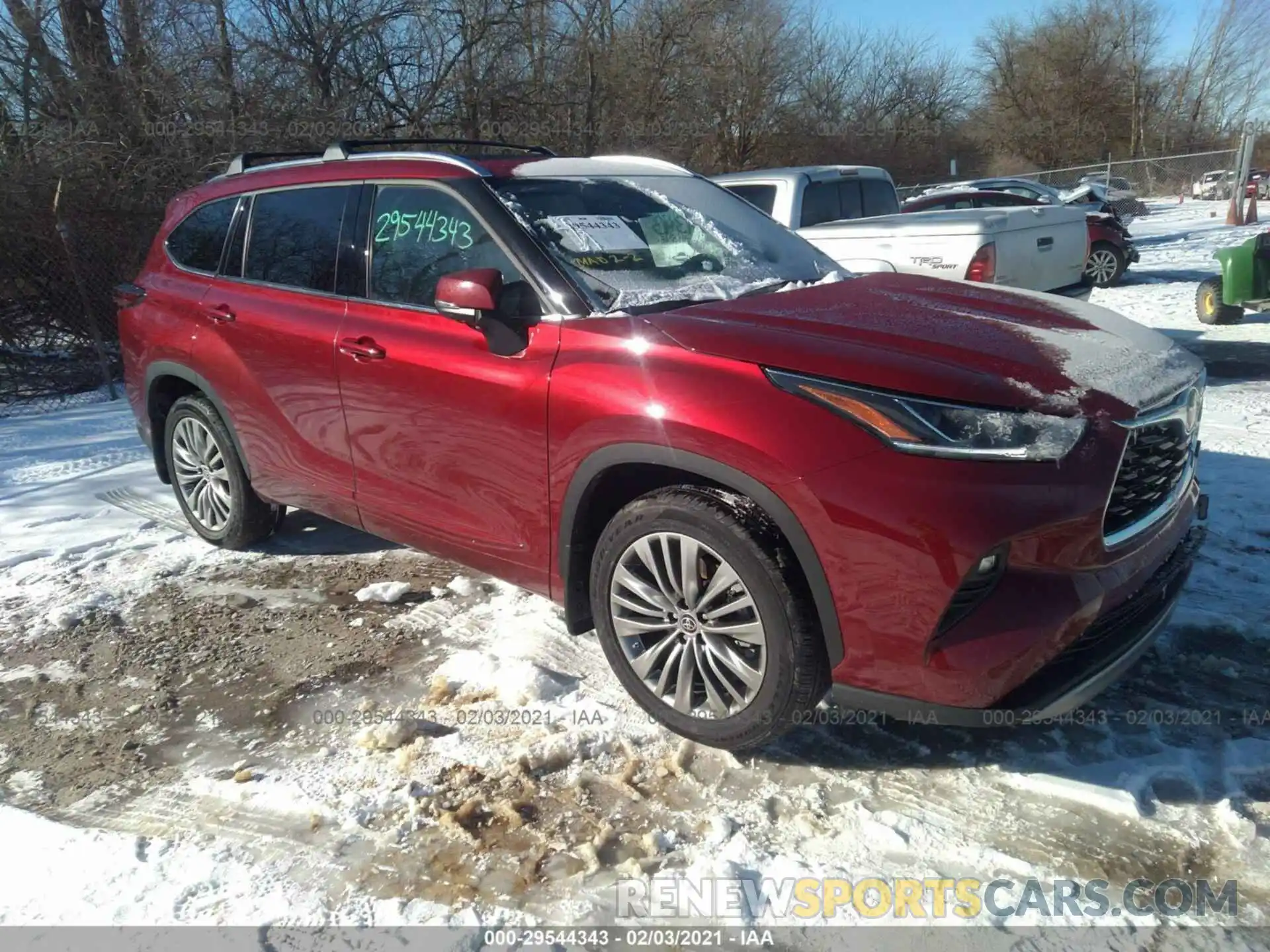 1 Photograph of a damaged car 5TDFZRBH2MS077740 TOYOTA HIGHLANDER 2021