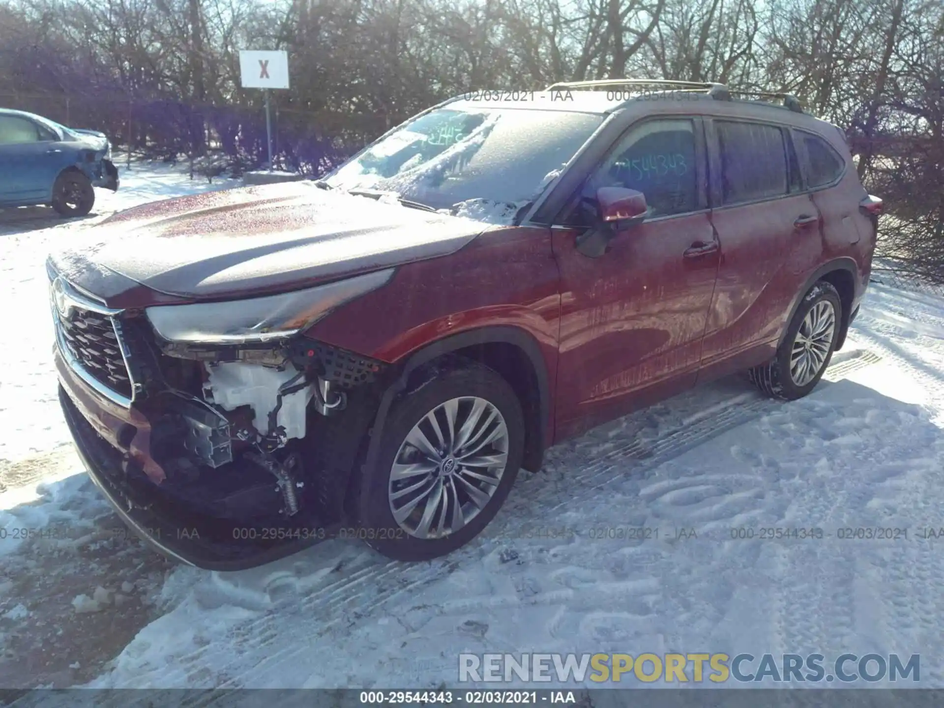 2 Photograph of a damaged car 5TDFZRBH2MS077740 TOYOTA HIGHLANDER 2021