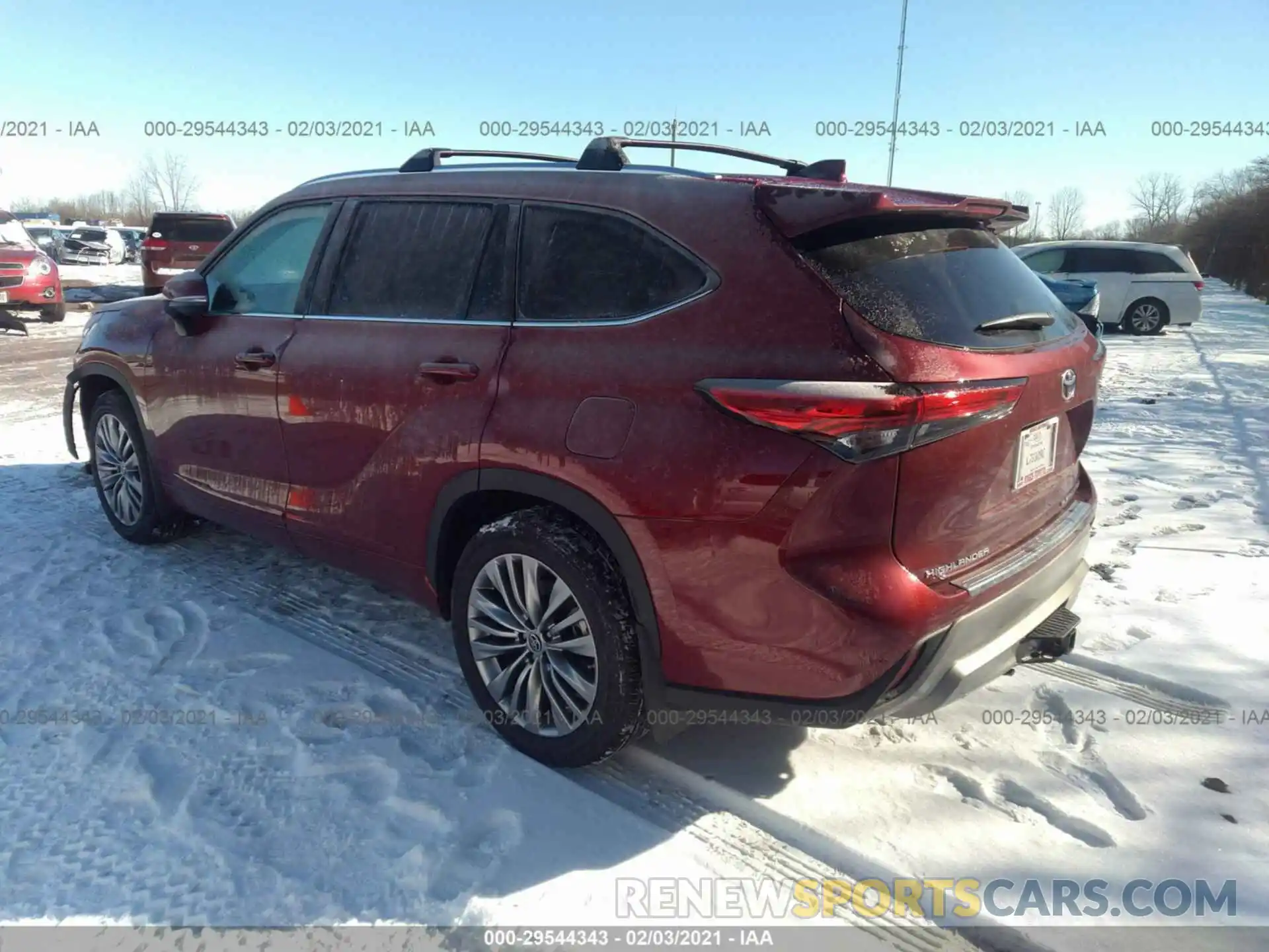 3 Фотография поврежденного автомобиля 5TDFZRBH2MS077740 TOYOTA HIGHLANDER 2021