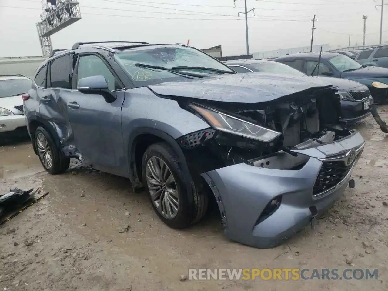 1 Photograph of a damaged car 5TDFZRBH2MS109599 TOYOTA HIGHLANDER 2021