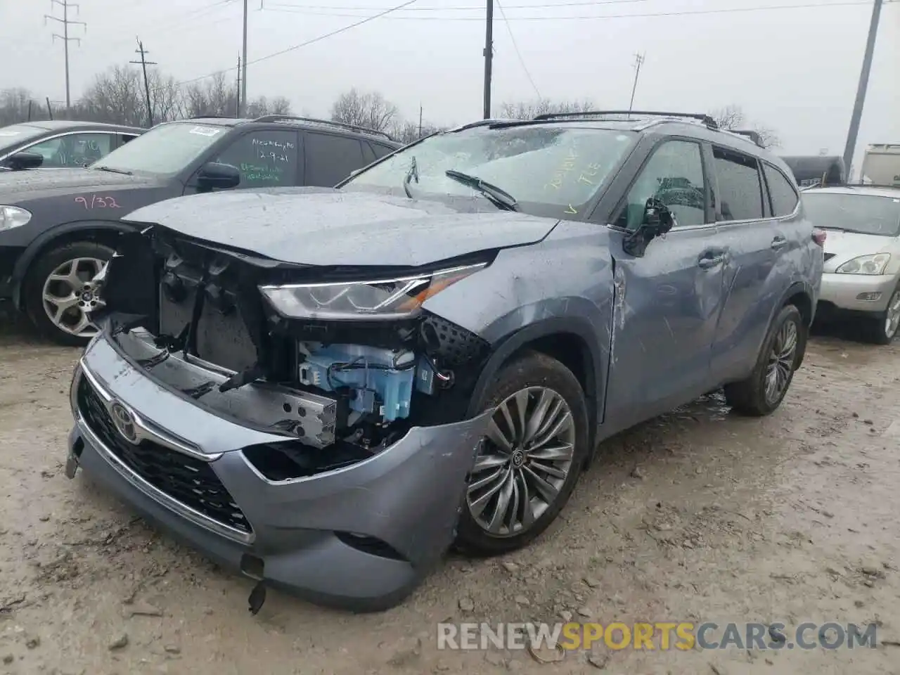 2 Photograph of a damaged car 5TDFZRBH2MS109599 TOYOTA HIGHLANDER 2021