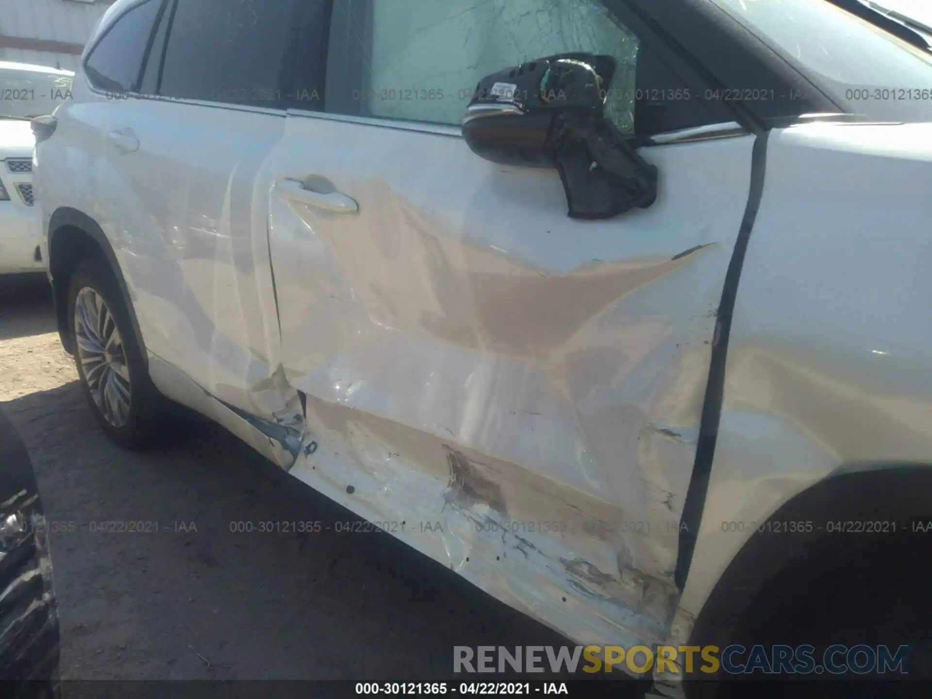 6 Photograph of a damaged car 5TDFZRBH3MS063216 TOYOTA HIGHLANDER 2021