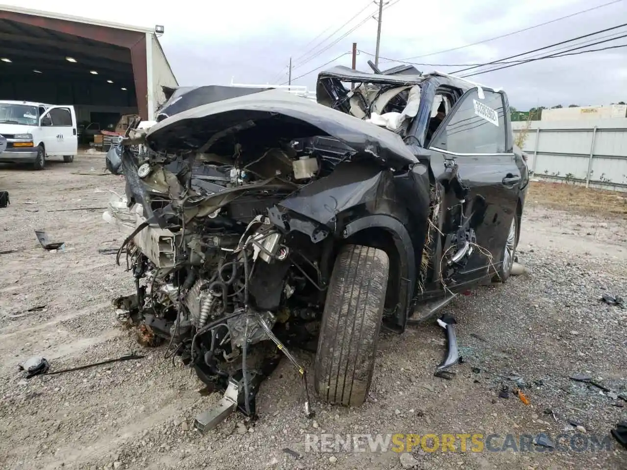 2 Photograph of a damaged car 5TDFZRBH3MS095339 TOYOTA HIGHLANDER 2021