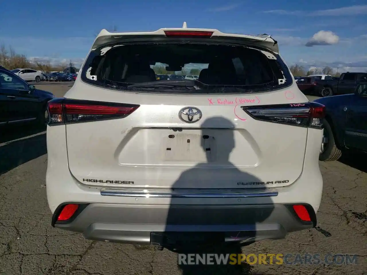 6 Photograph of a damaged car 5TDFZRBH3MS099021 TOYOTA HIGHLANDER 2021