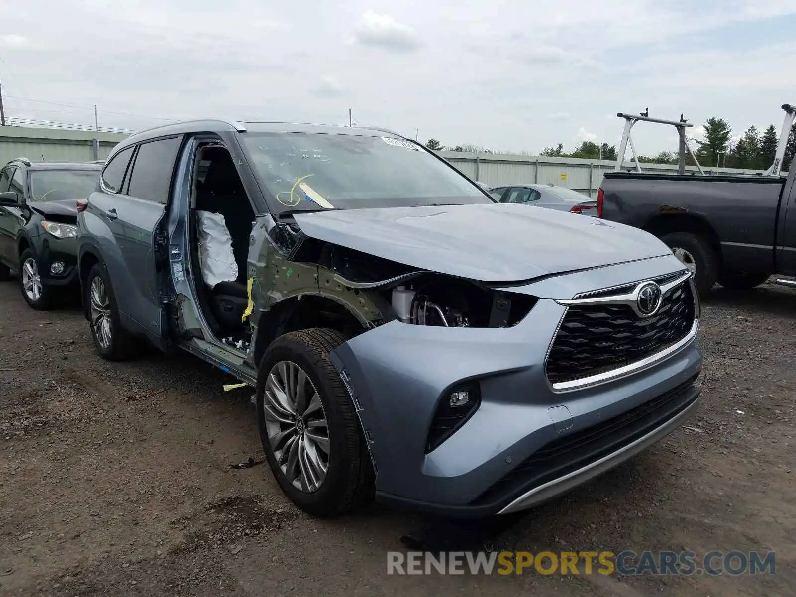 1 Photograph of a damaged car 5TDFZRBH4MS079876 TOYOTA HIGHLANDER 2021