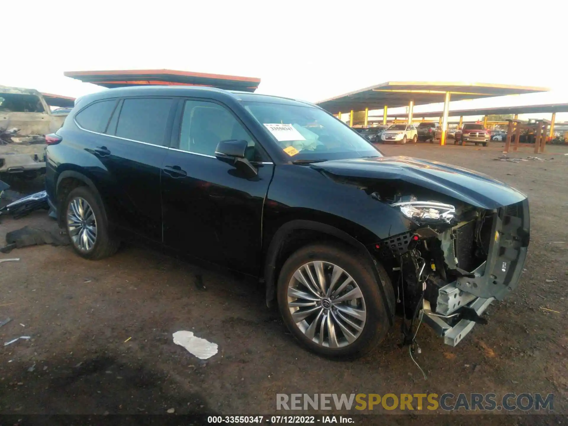 1 Photograph of a damaged car 5TDFZRBH5MS095617 TOYOTA HIGHLANDER 2021