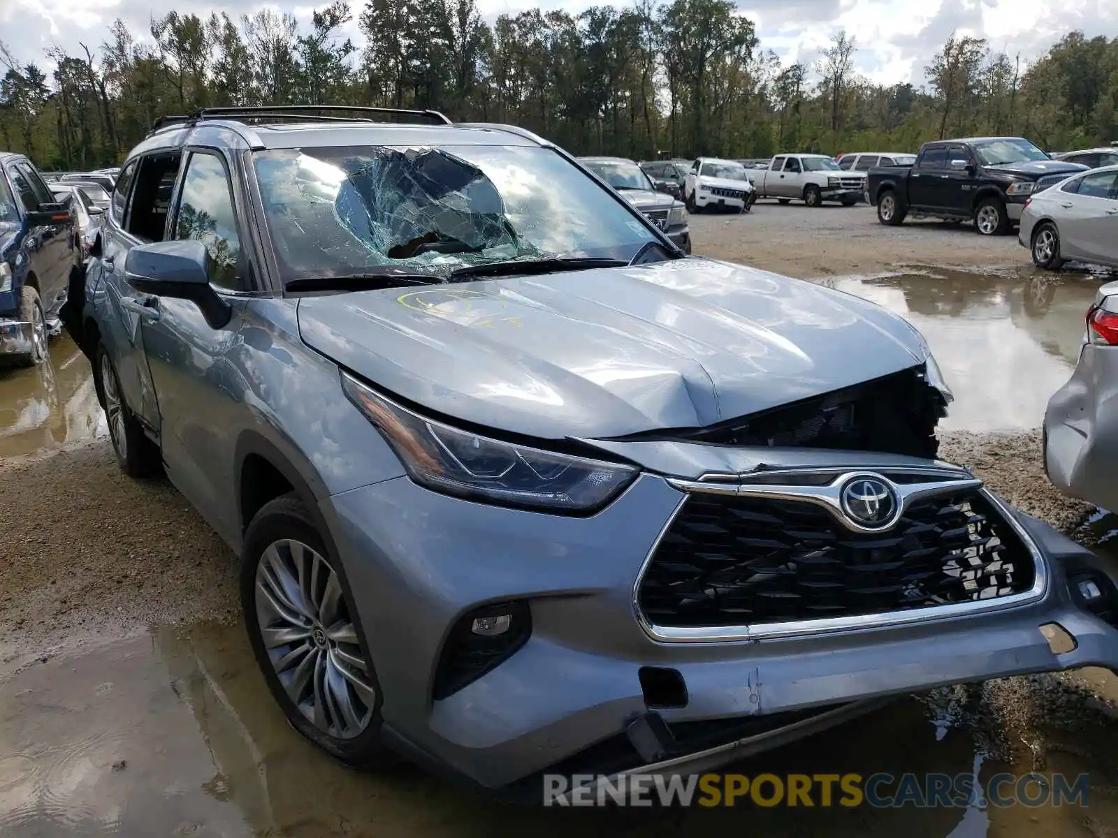 1 Photograph of a damaged car 5TDFZRBH6MS079636 TOYOTA HIGHLANDER 2021