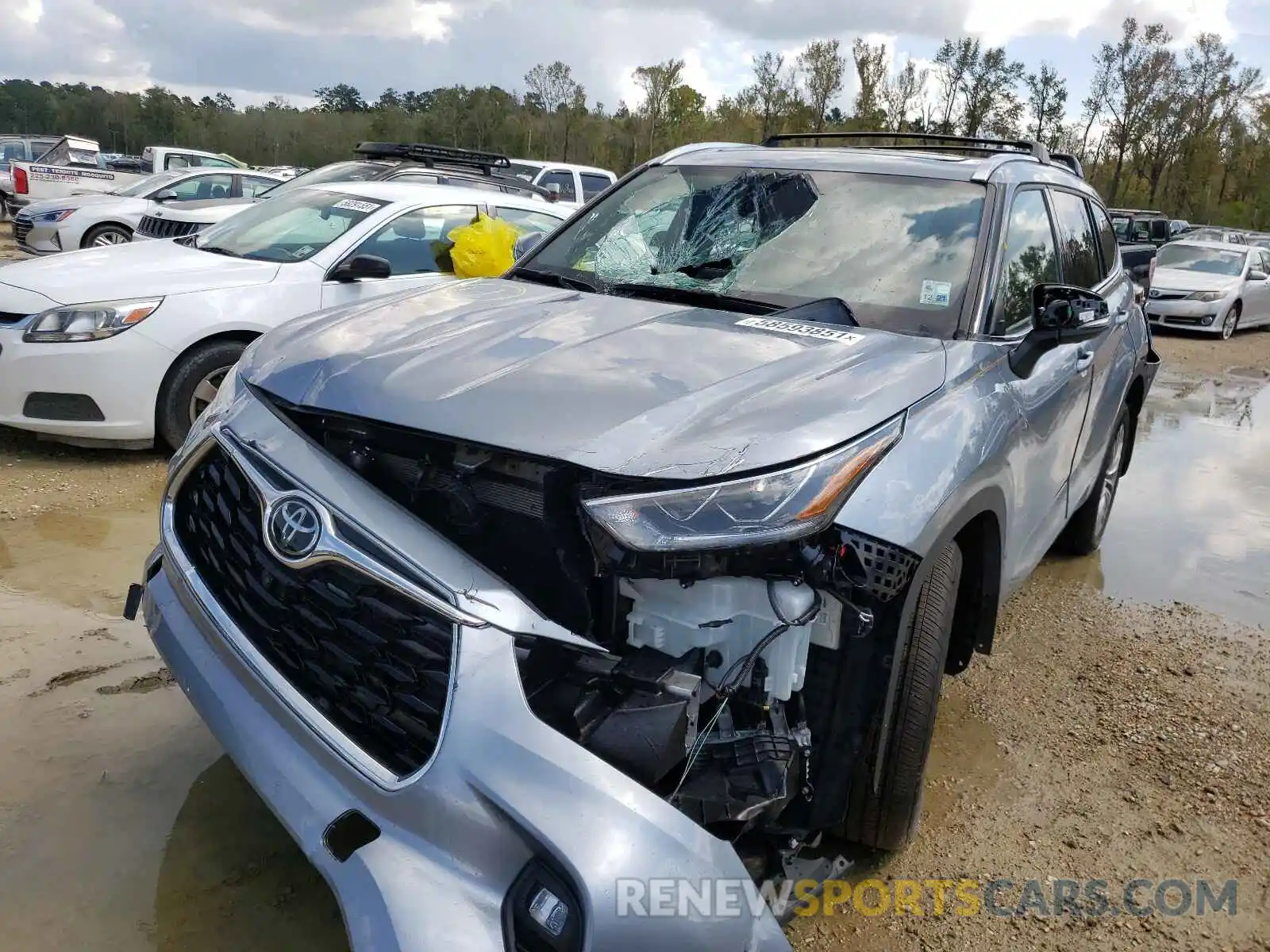 2 Photograph of a damaged car 5TDFZRBH6MS079636 TOYOTA HIGHLANDER 2021