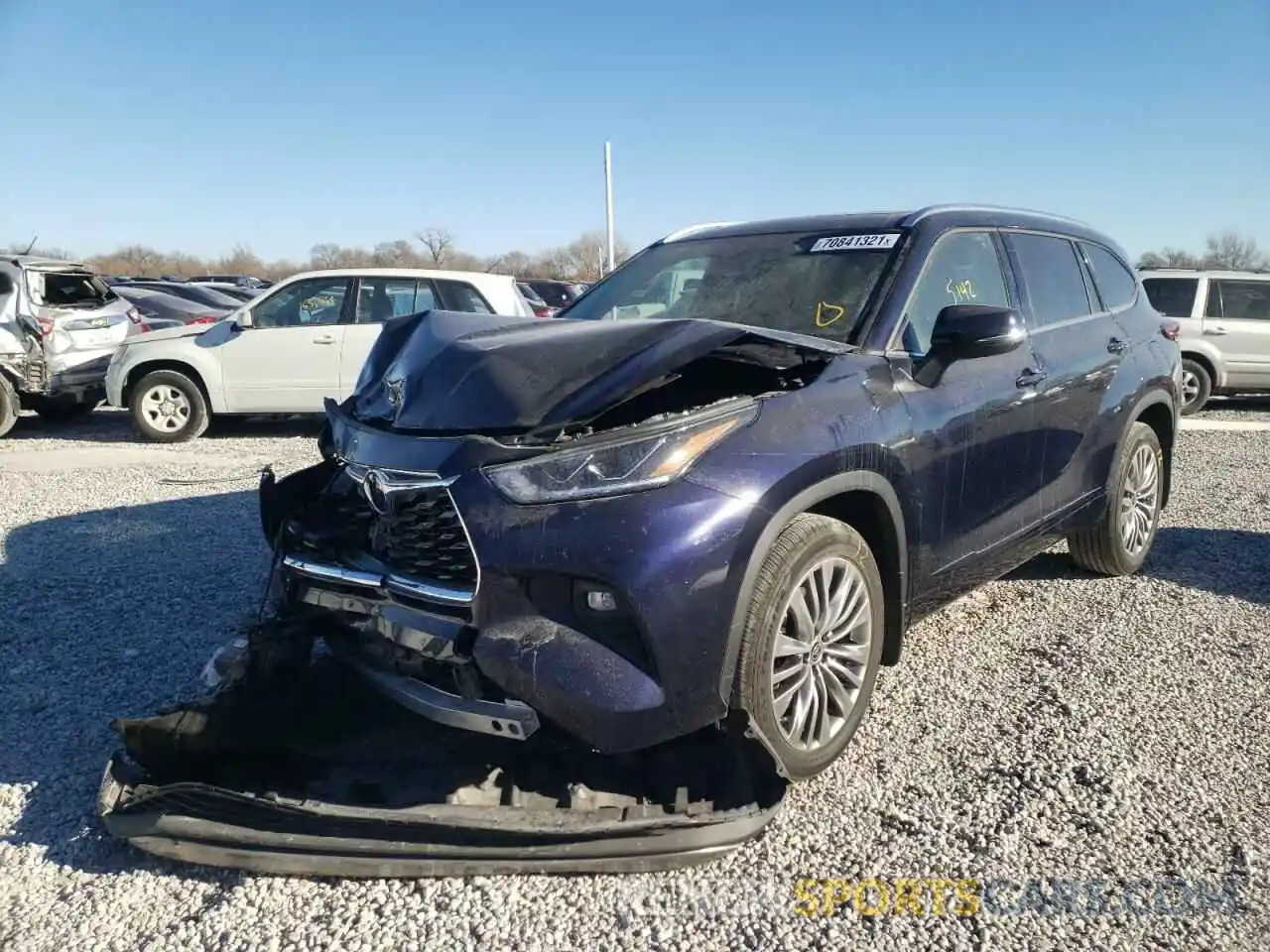 2 Photograph of a damaged car 5TDFZRBH6MS157512 TOYOTA HIGHLANDER 2021