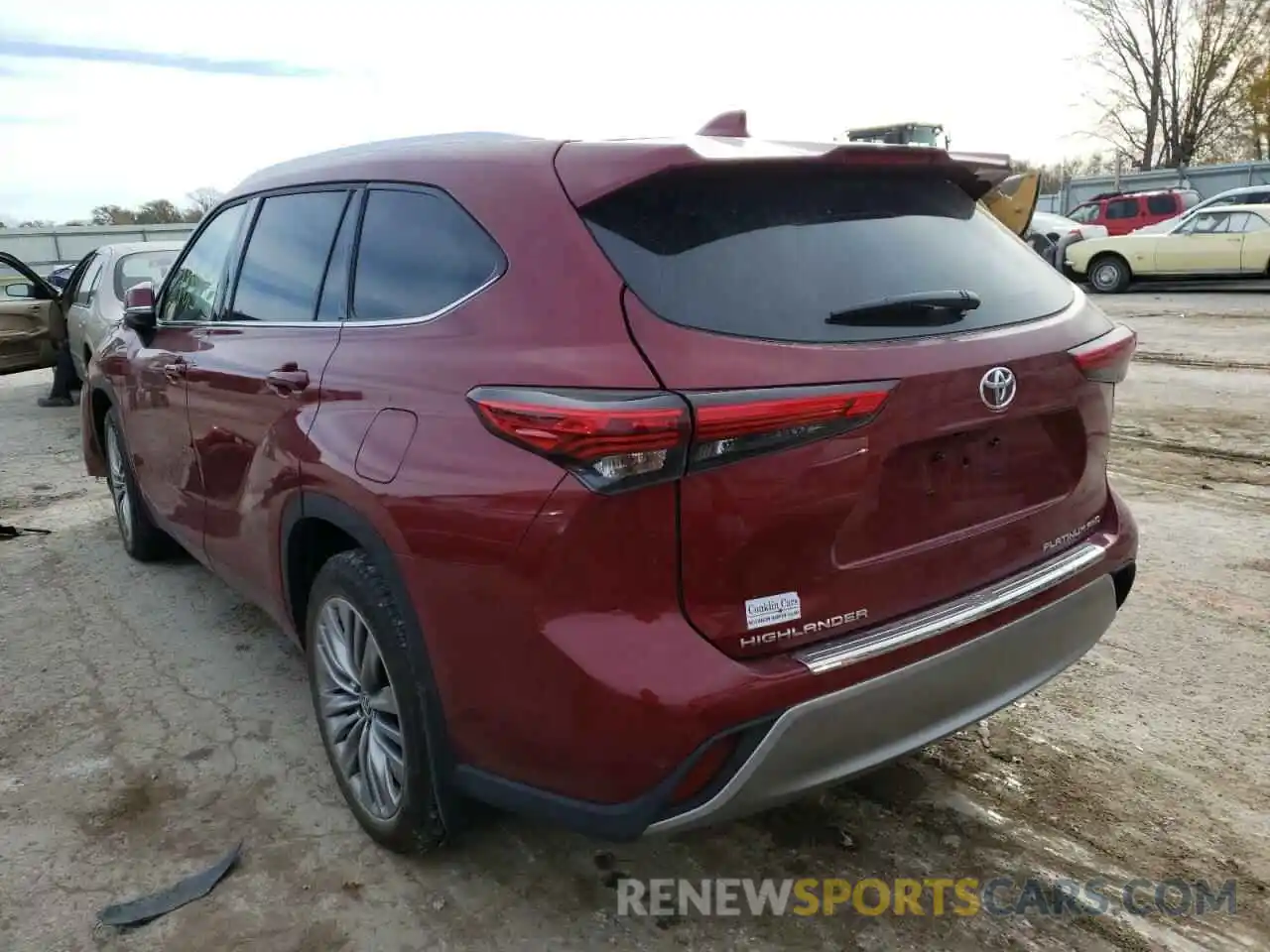 3 Photograph of a damaged car 5TDFZRBH7MS069925 TOYOTA HIGHLANDER 2021