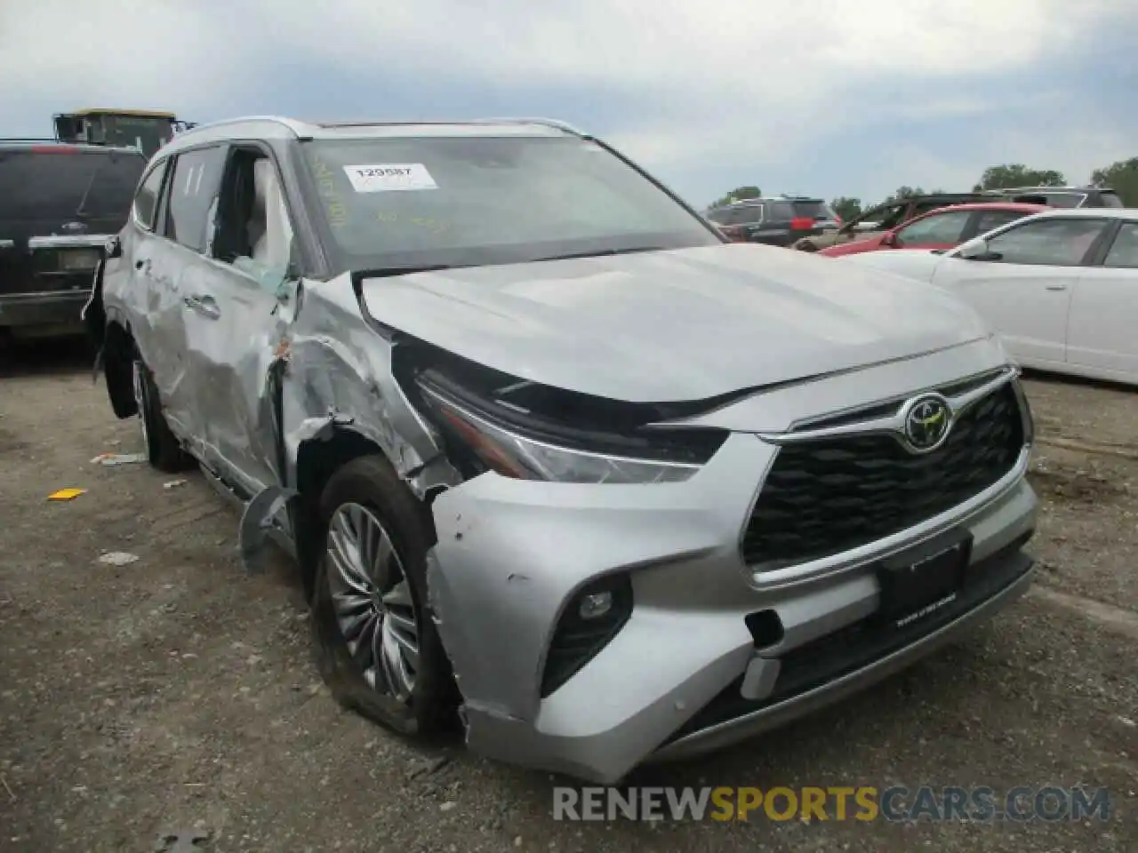 1 Photograph of a damaged car 5TDFZRBH7MS093349 TOYOTA HIGHLANDER 2021