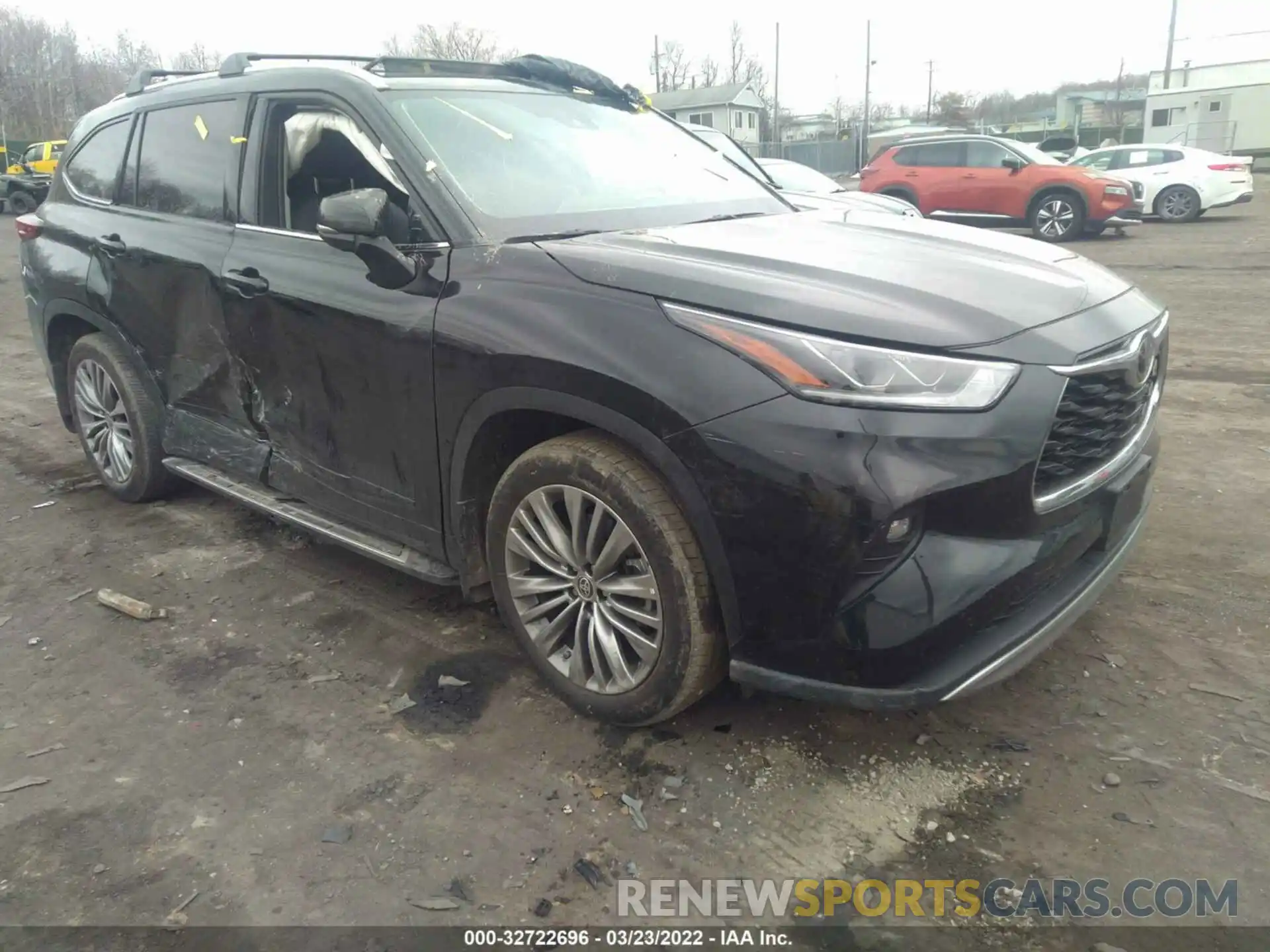 1 Photograph of a damaged car 5TDFZRBH7MS093884 TOYOTA HIGHLANDER 2021