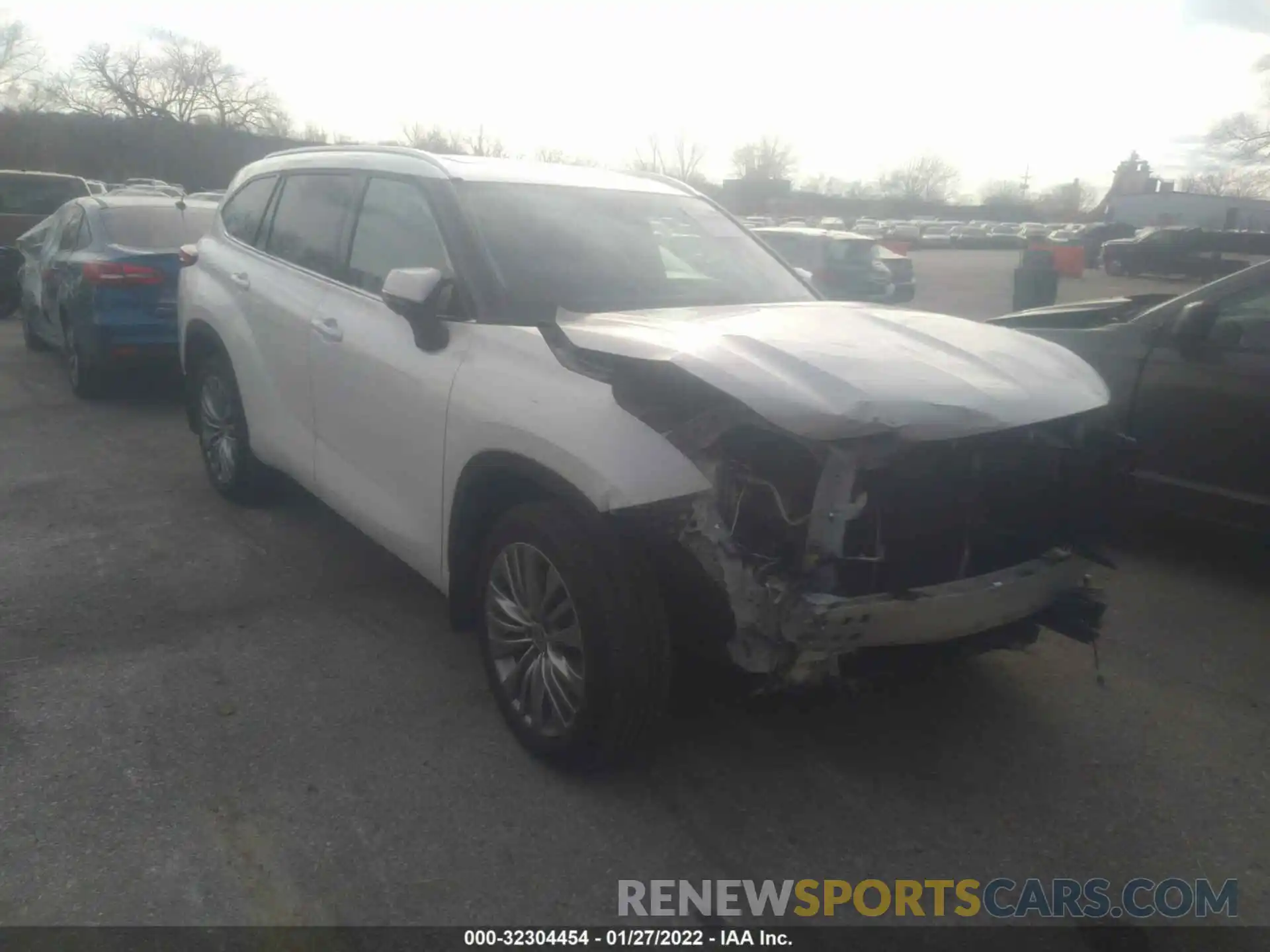 1 Photograph of a damaged car 5TDFZRBH7MS096333 TOYOTA HIGHLANDER 2021