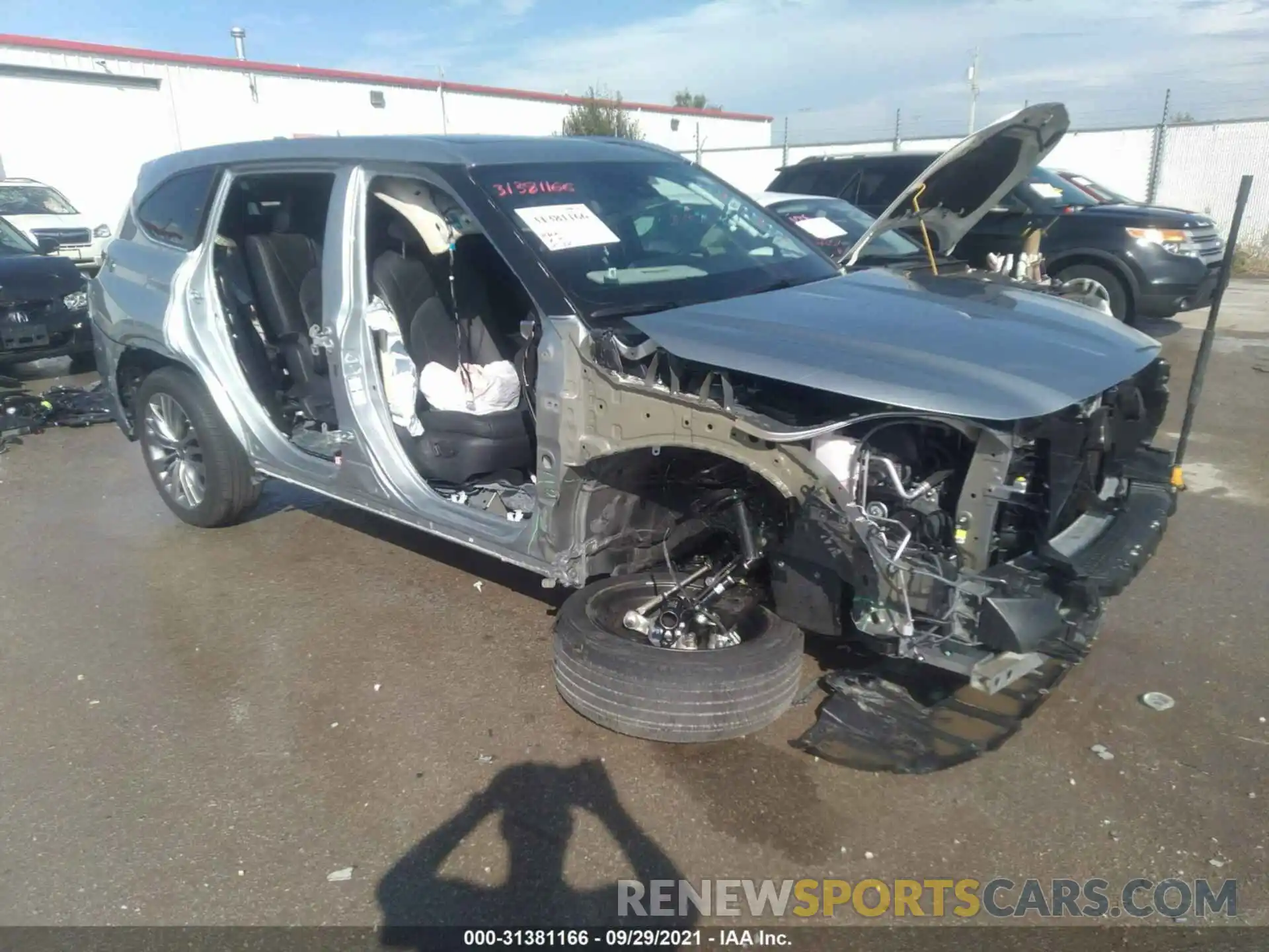 1 Photograph of a damaged car 5TDFZRBH7MS100901 TOYOTA HIGHLANDER 2021