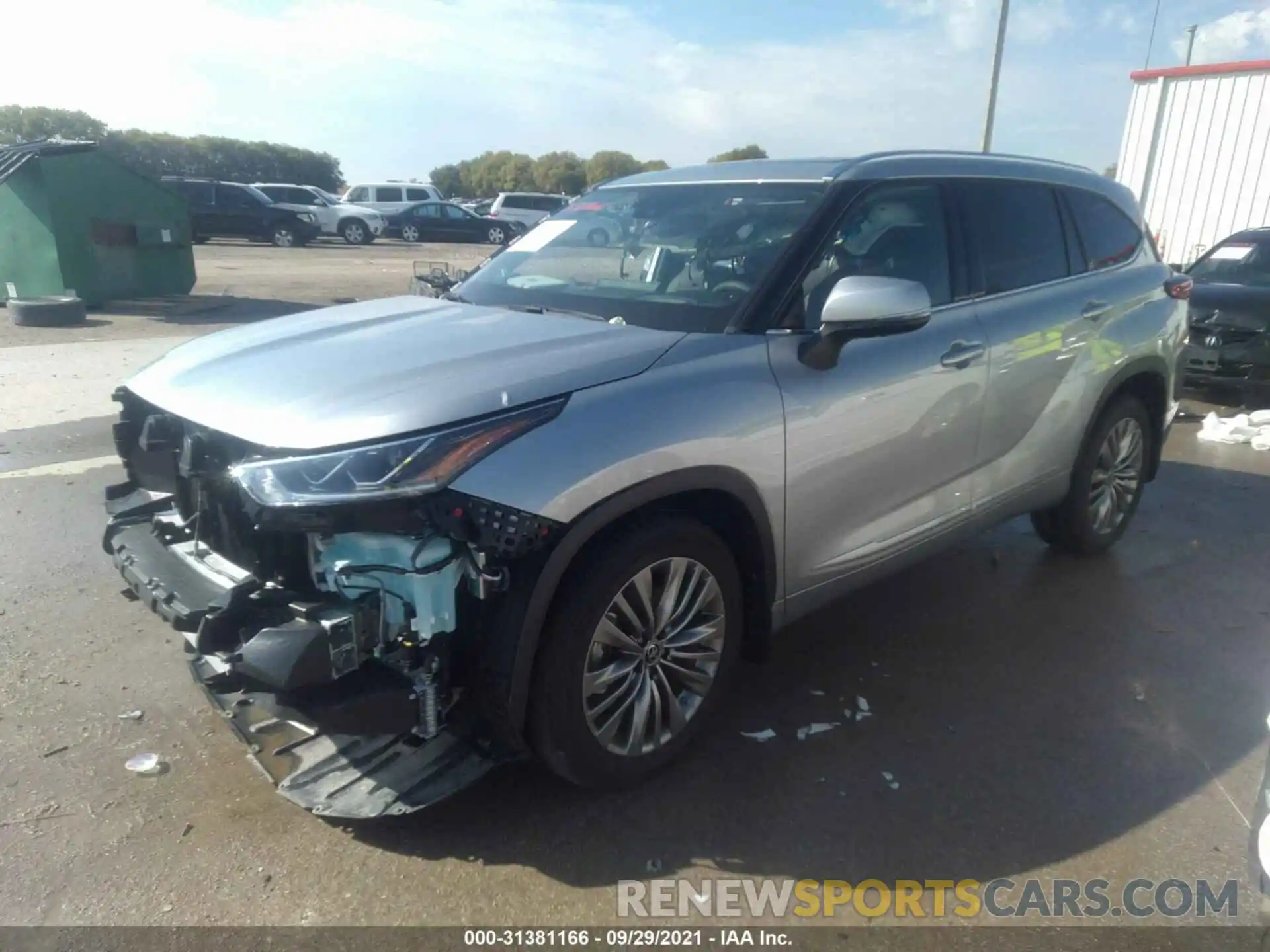 2 Photograph of a damaged car 5TDFZRBH7MS100901 TOYOTA HIGHLANDER 2021