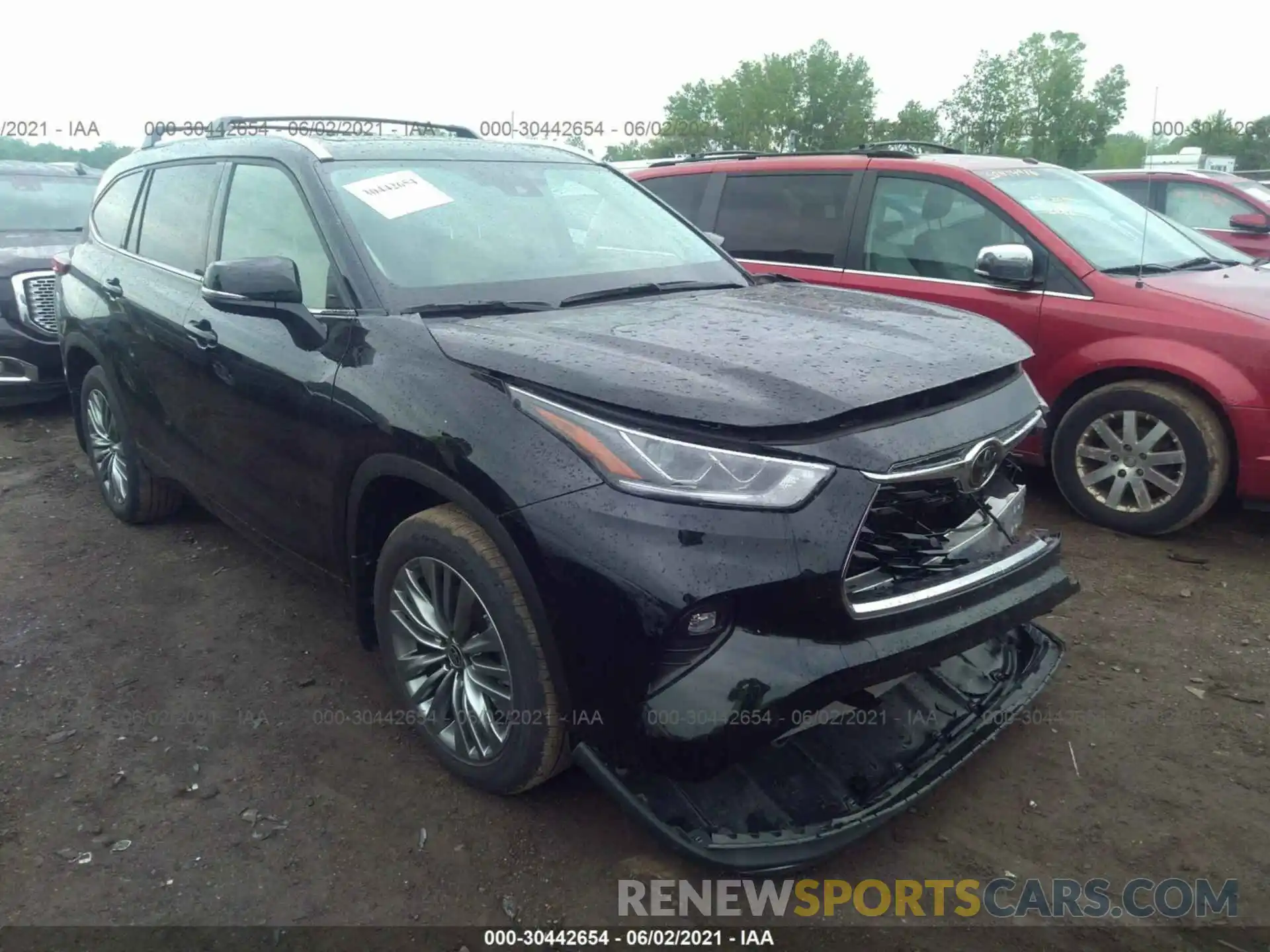 1 Photograph of a damaged car 5TDFZRBH7MS101269 TOYOTA HIGHLANDER 2021