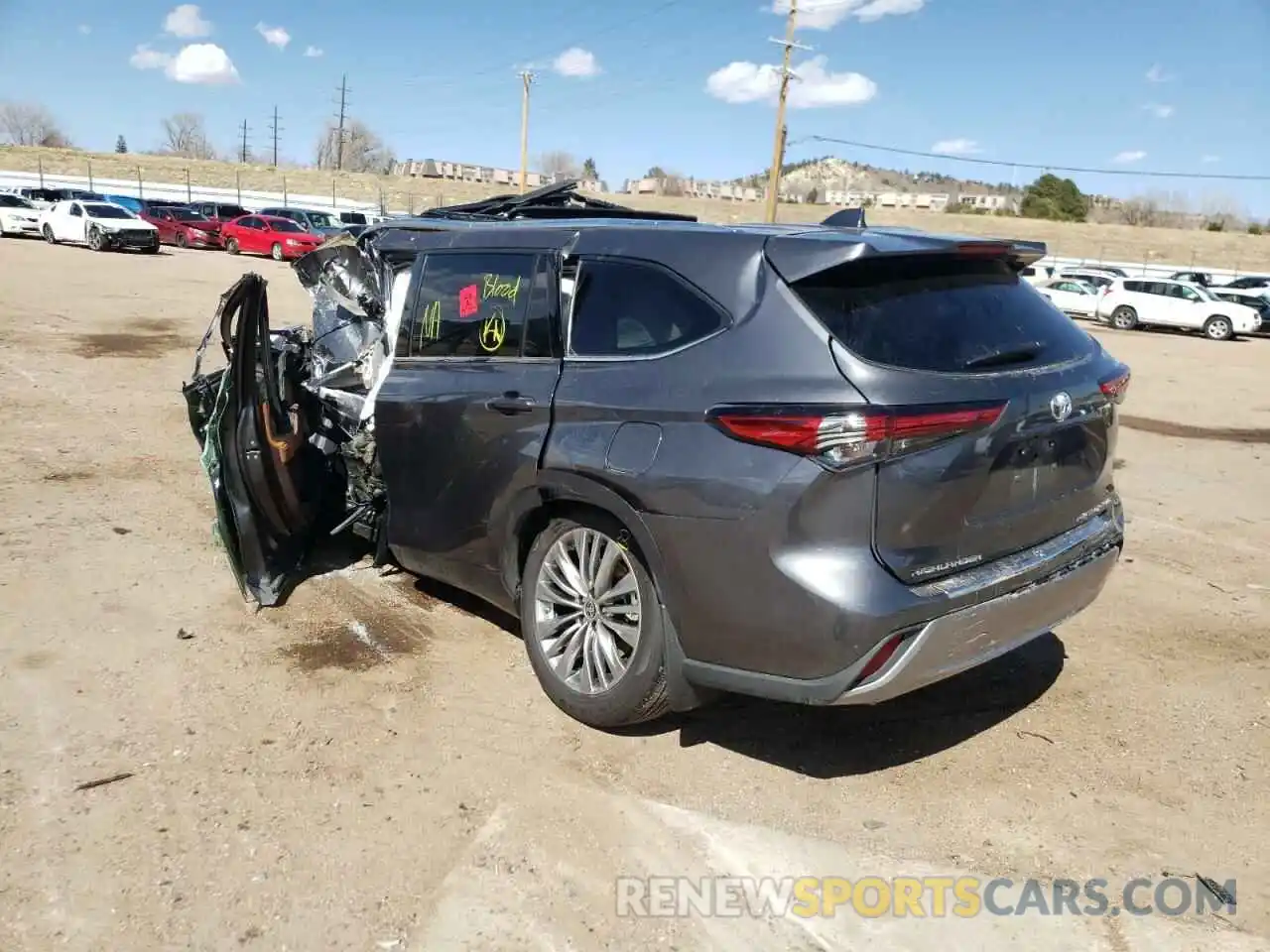 3 Photograph of a damaged car 5TDFZRBH7MS122624 TOYOTA HIGHLANDER 2021