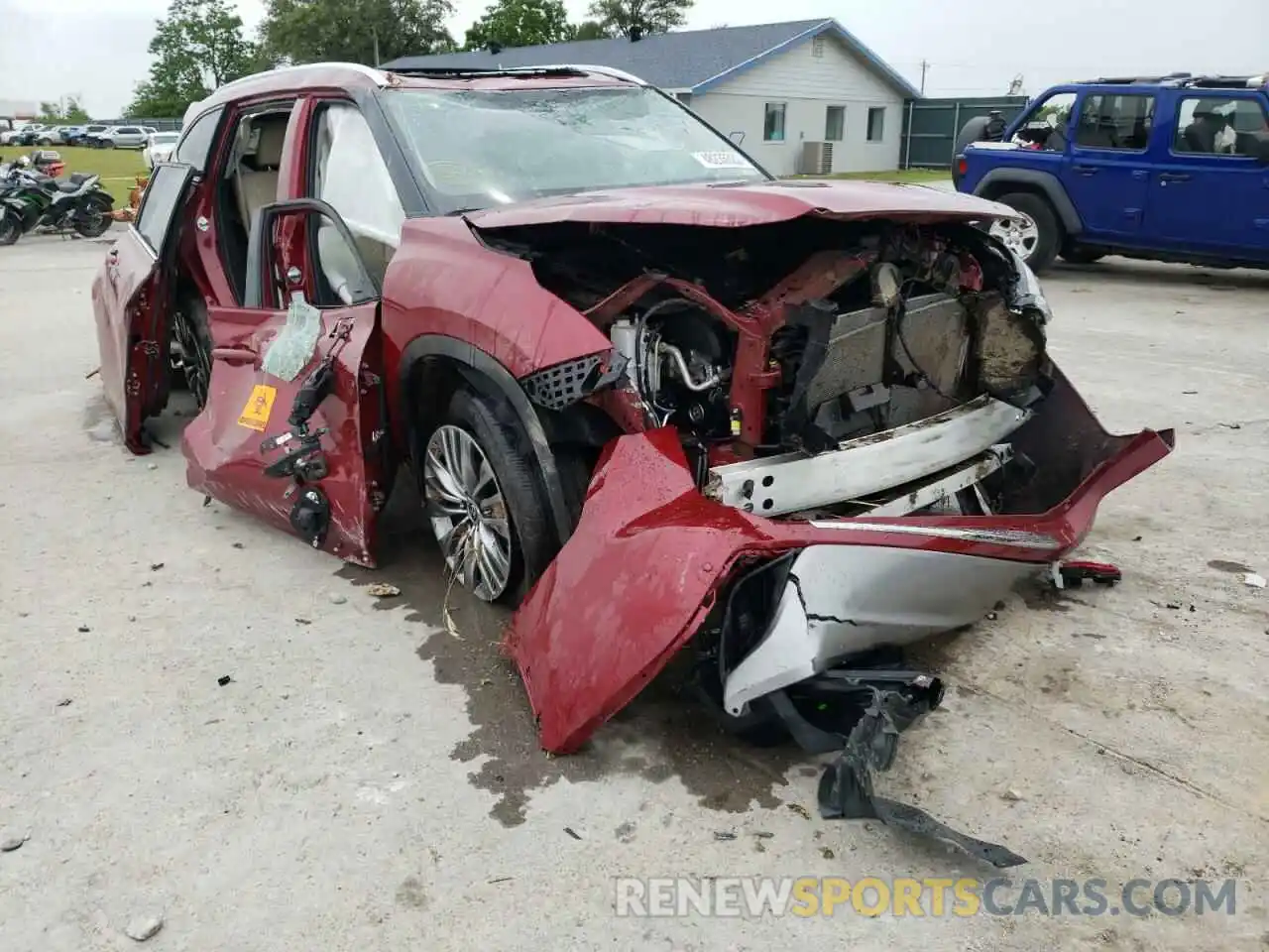 1 Photograph of a damaged car 5TDFZRBH7MS144607 TOYOTA HIGHLANDER 2021