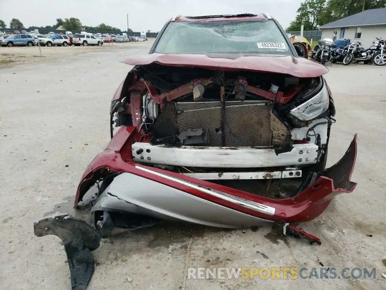 9 Photograph of a damaged car 5TDFZRBH7MS144607 TOYOTA HIGHLANDER 2021