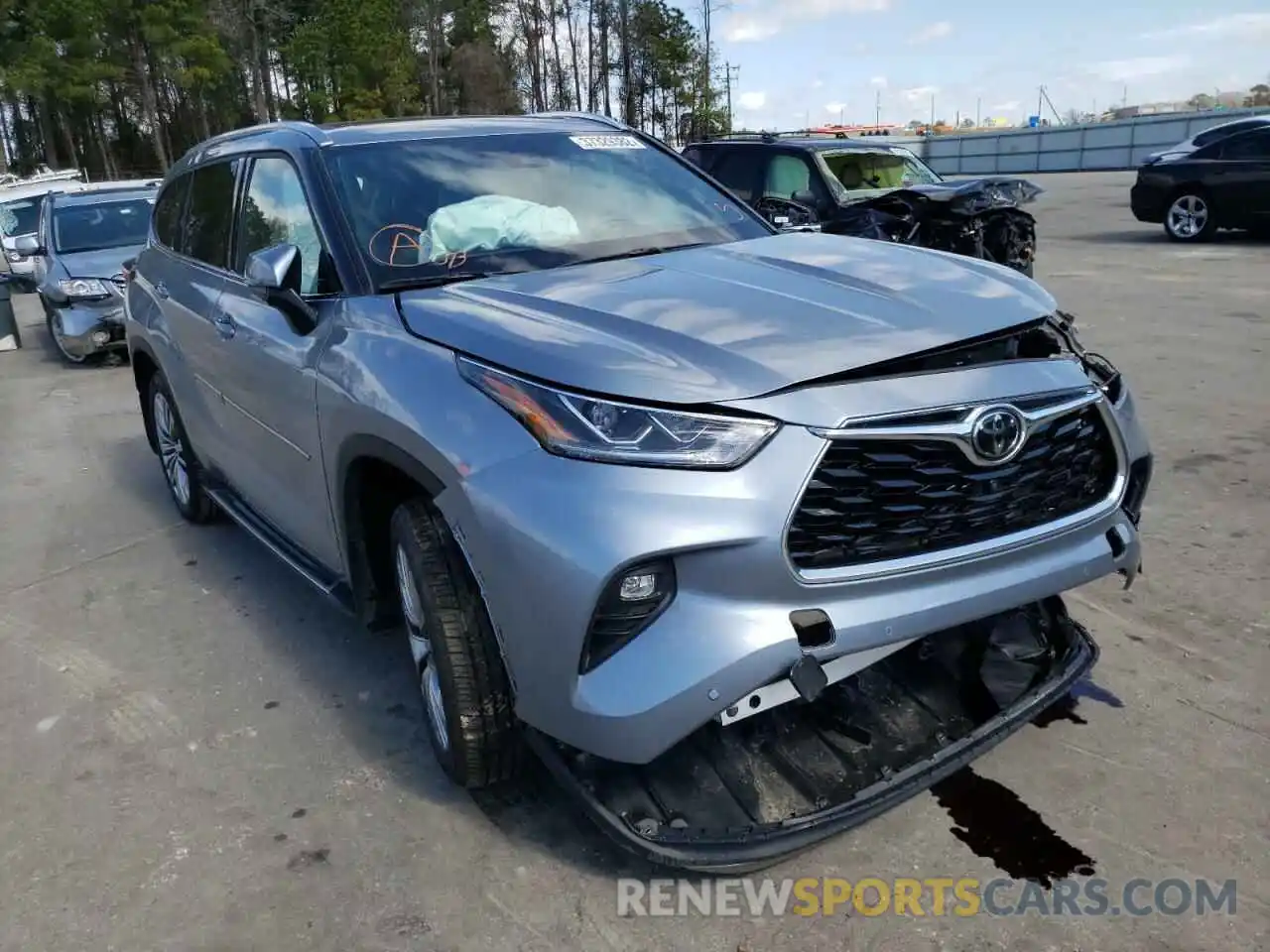 1 Photograph of a damaged car 5TDFZRBH8MS072946 TOYOTA HIGHLANDER 2021