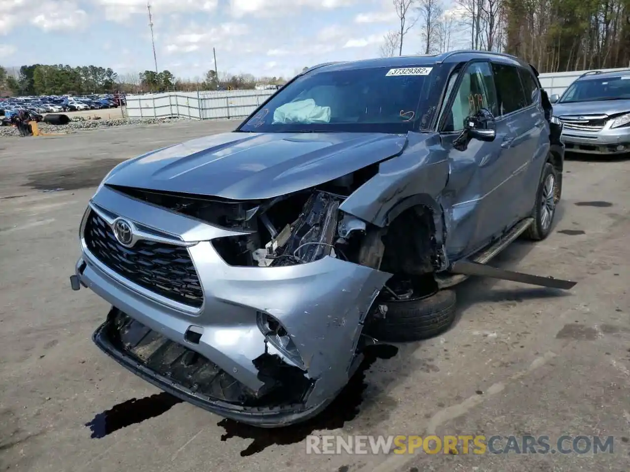 2 Photograph of a damaged car 5TDFZRBH8MS072946 TOYOTA HIGHLANDER 2021