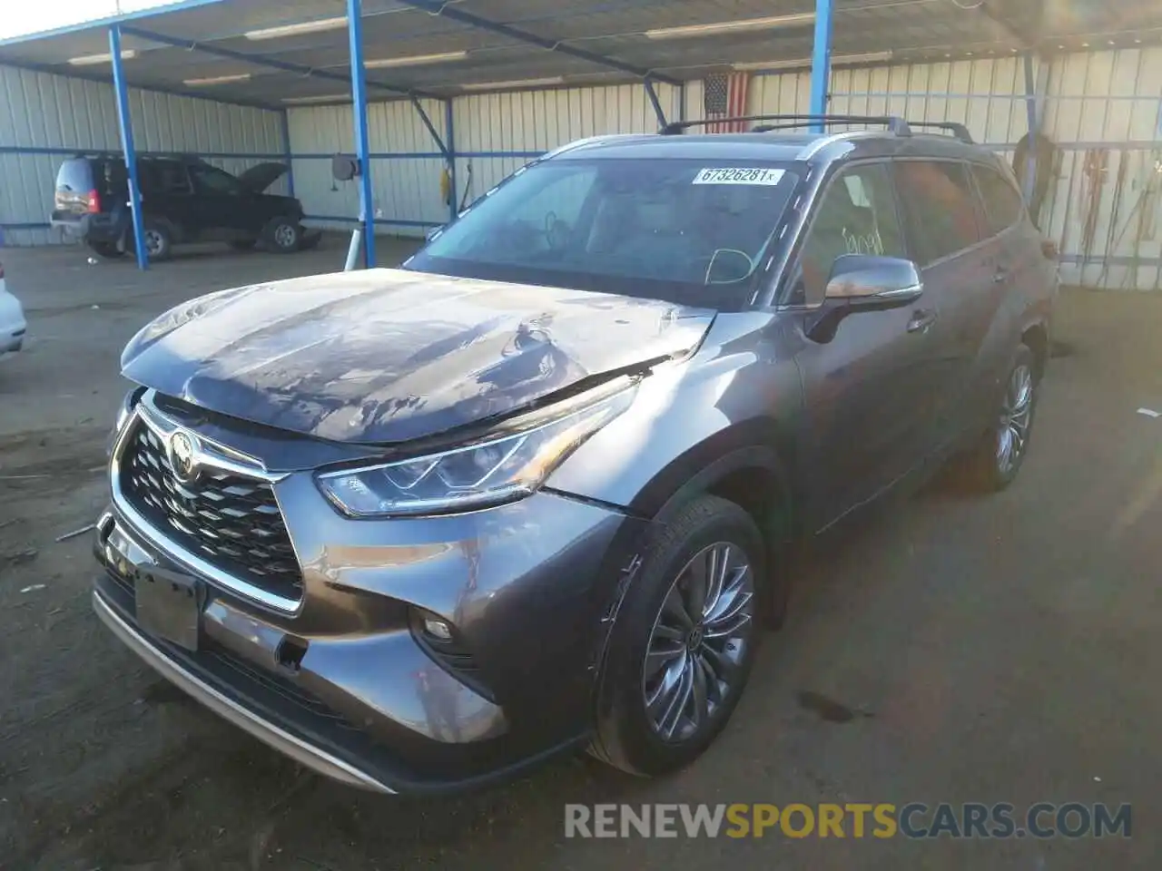 2 Photograph of a damaged car 5TDFZRBH8MS079993 TOYOTA HIGHLANDER 2021