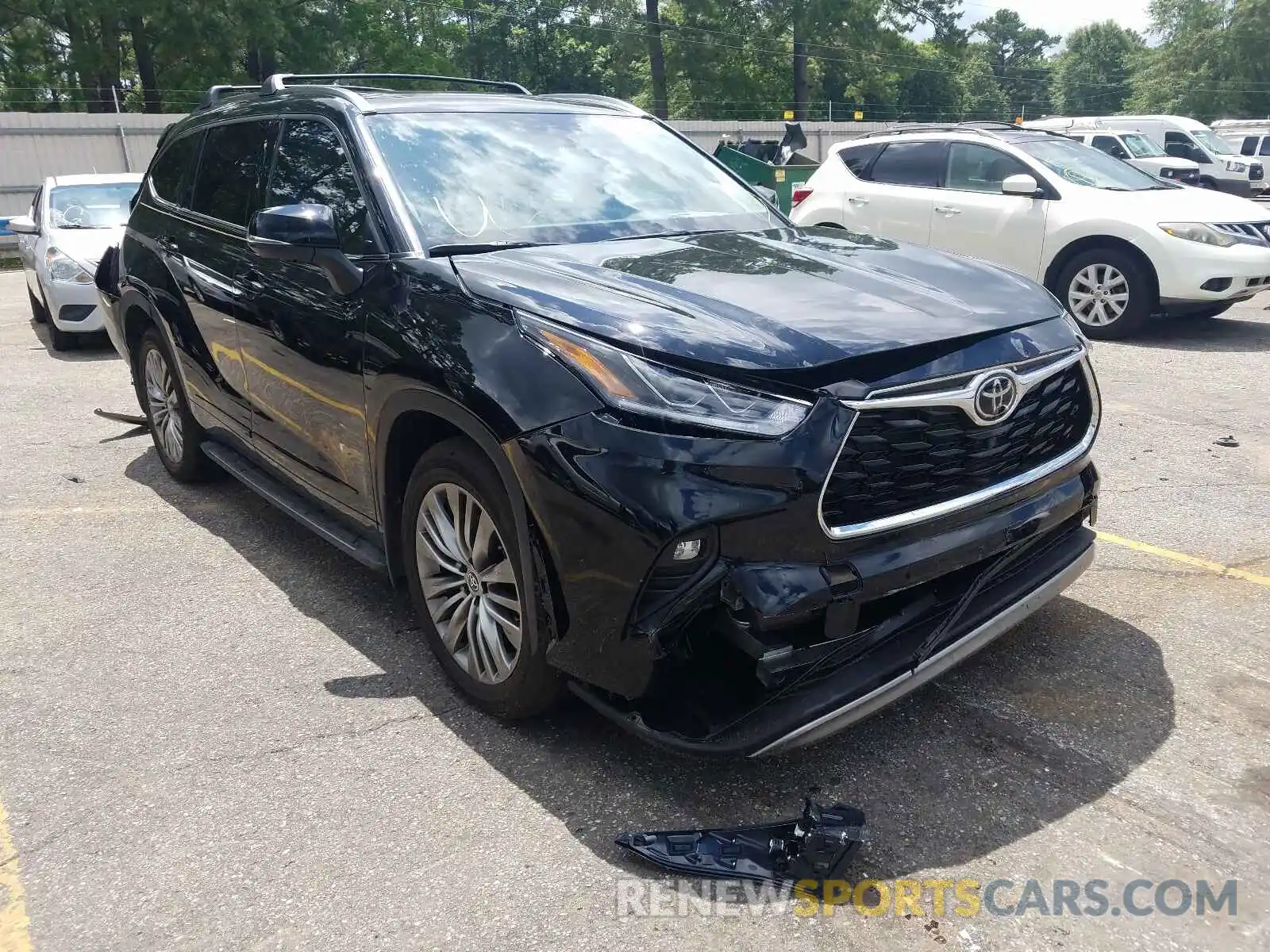 1 Photograph of a damaged car 5TDFZRBH8MS105797 TOYOTA HIGHLANDER 2021