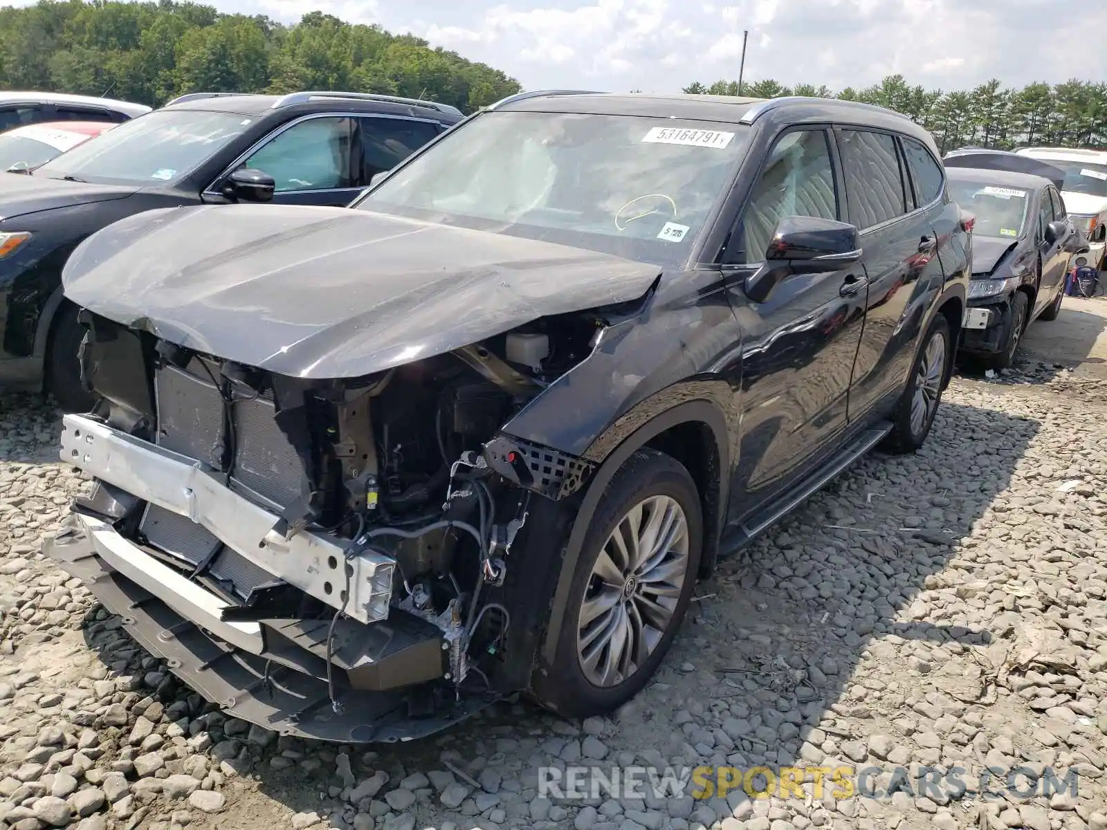 2 Photograph of a damaged car 5TDFZRBH8MS118906 TOYOTA HIGHLANDER 2021