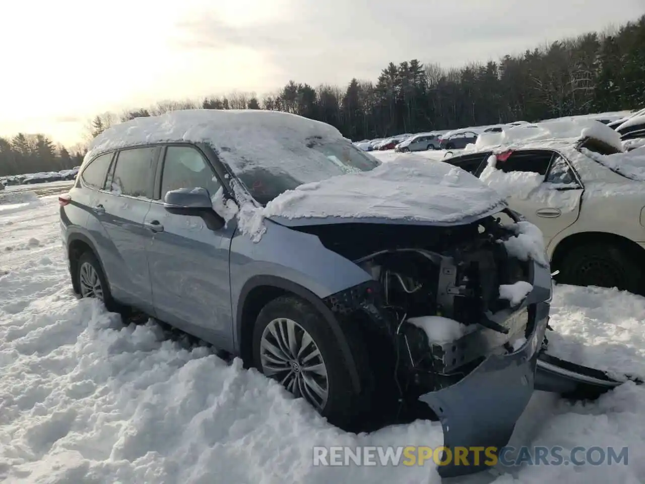 1 Photograph of a damaged car 5TDFZRBH8MS130697 TOYOTA HIGHLANDER 2021