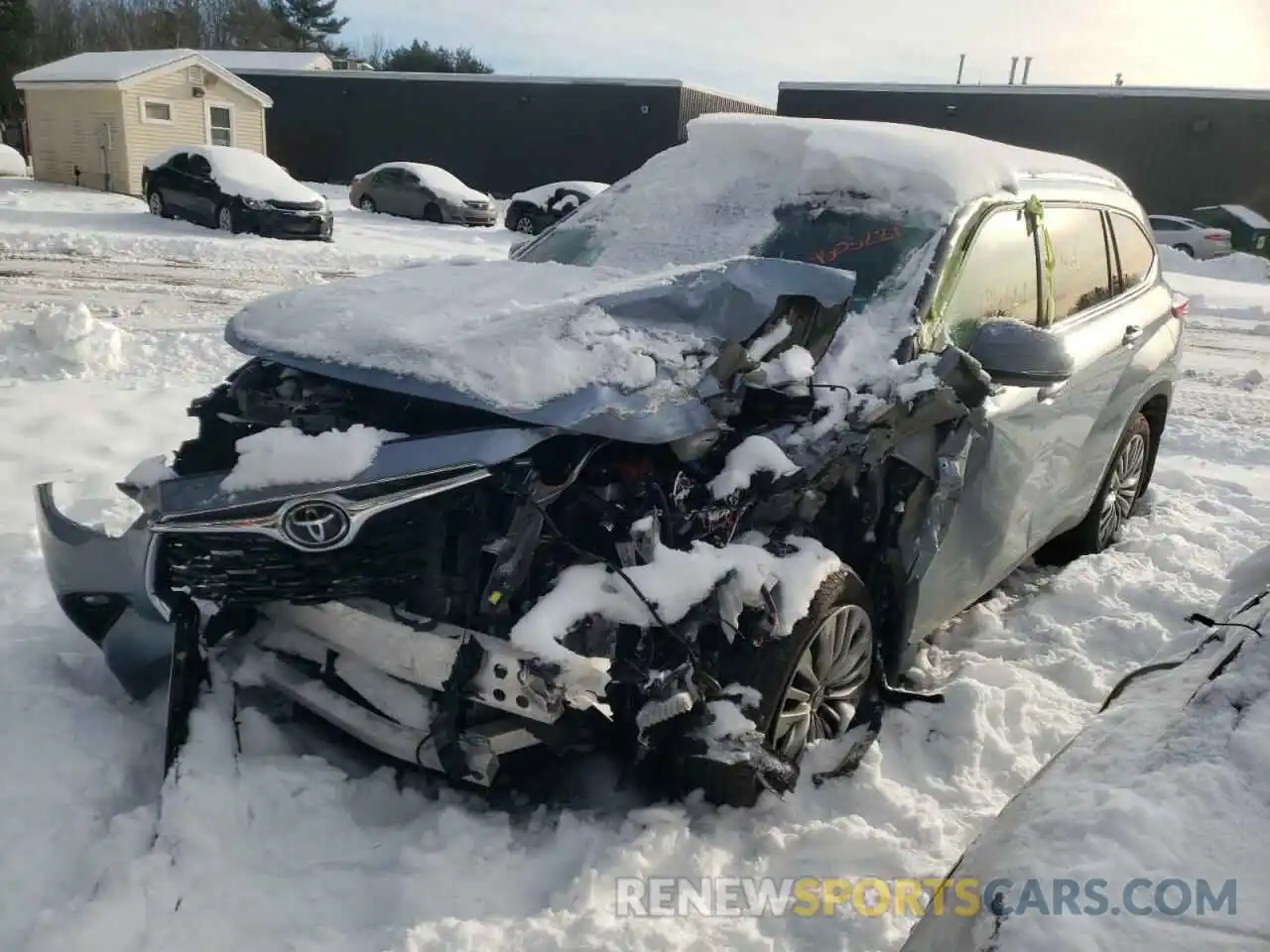 2 Photograph of a damaged car 5TDFZRBH8MS130697 TOYOTA HIGHLANDER 2021