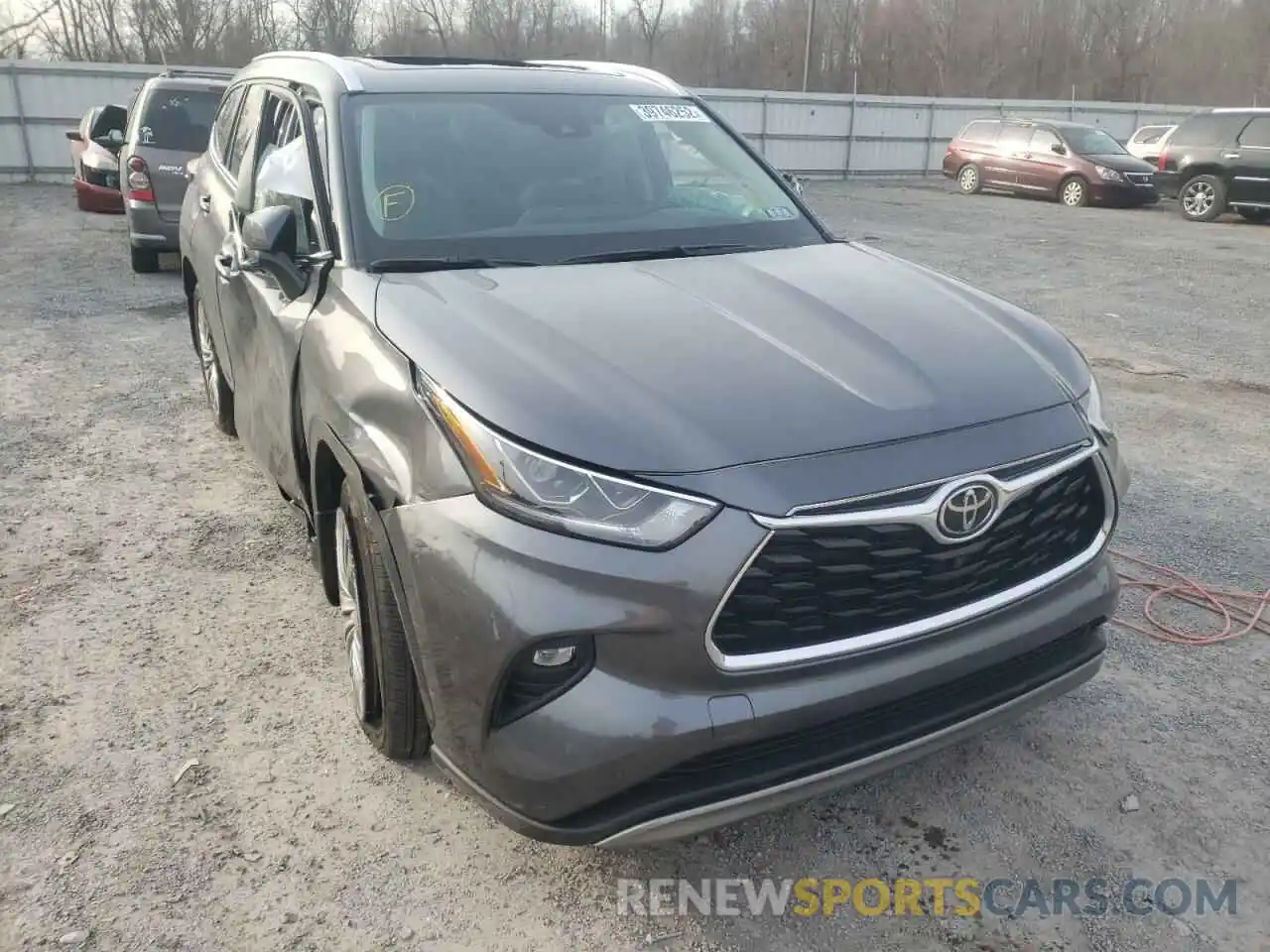 1 Photograph of a damaged car 5TDFZRBH8MS160864 TOYOTA HIGHLANDER 2021