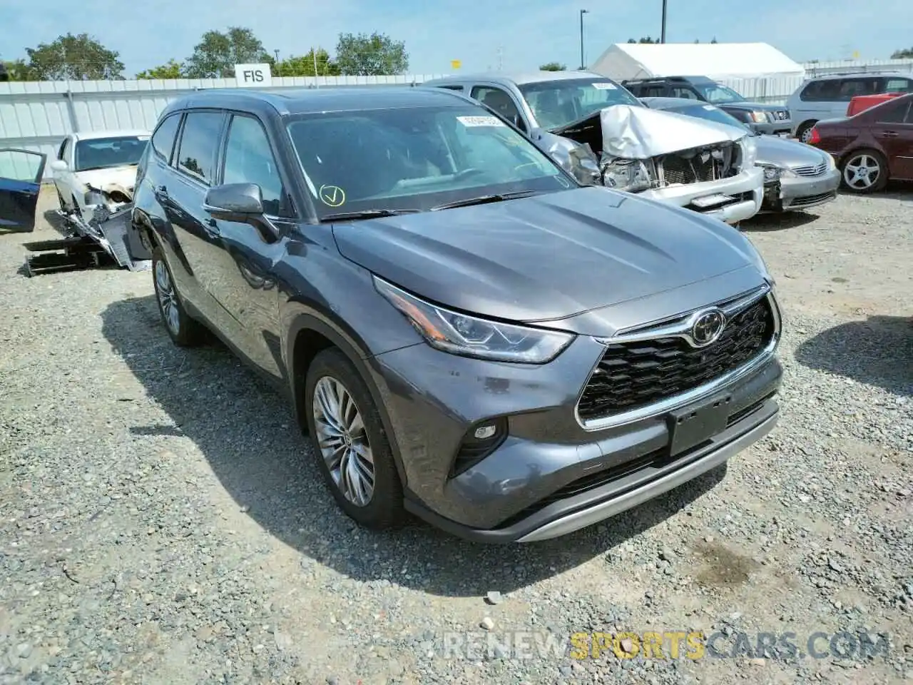 1 Photograph of a damaged car 5TDFZRBH9MS063866 TOYOTA HIGHLANDER 2021