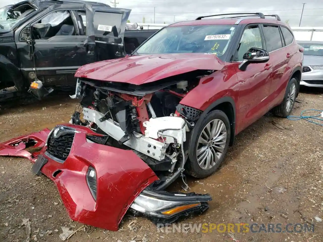 2 Photograph of a damaged car 5TDFZRBH9MS065858 TOYOTA HIGHLANDER 2021