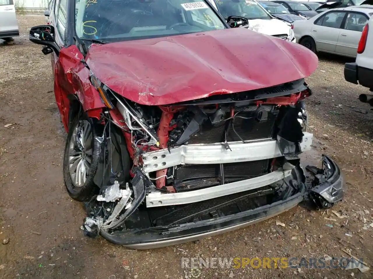 9 Photograph of a damaged car 5TDFZRBH9MS065858 TOYOTA HIGHLANDER 2021