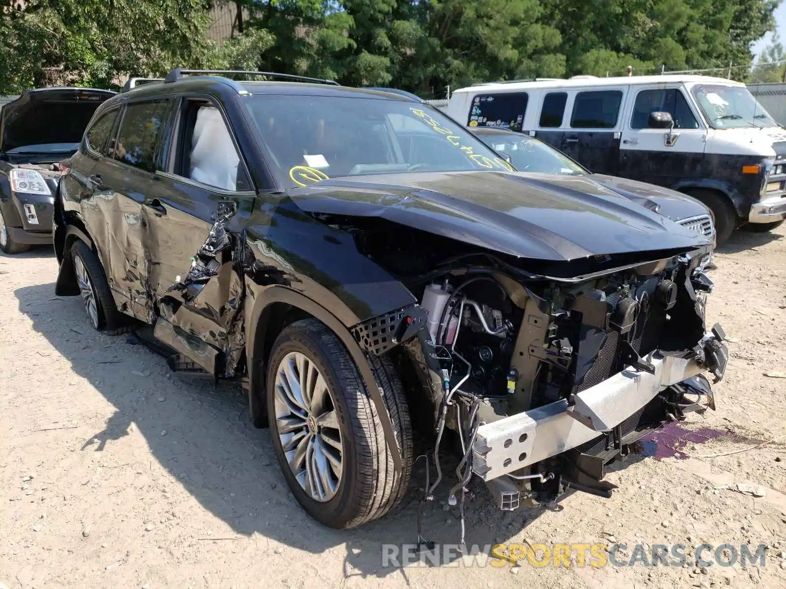 1 Photograph of a damaged car 5TDFZRBH9MS094275 TOYOTA HIGHLANDER 2021