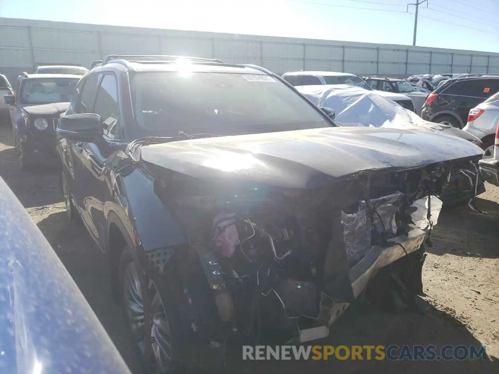 1 Photograph of a damaged car 5TDFZRBH9MS103959 TOYOTA HIGHLANDER 2021