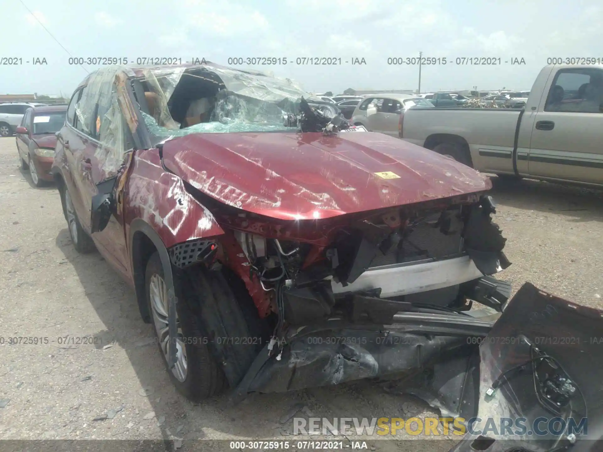 6 Photograph of a damaged car 5TDFZRBH9MS110698 TOYOTA HIGHLANDER 2021