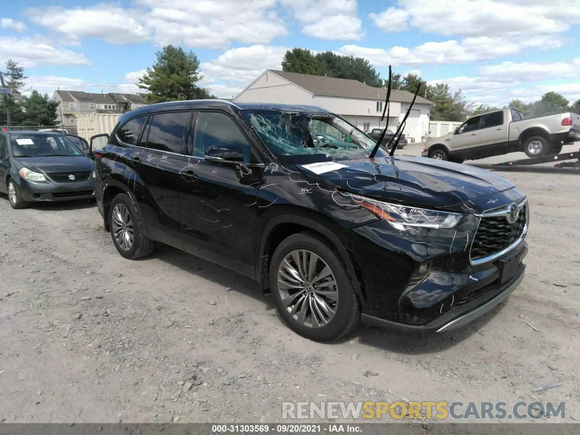 1 Photograph of a damaged car 5TDFZRBH9MS125640 TOYOTA HIGHLANDER 2021