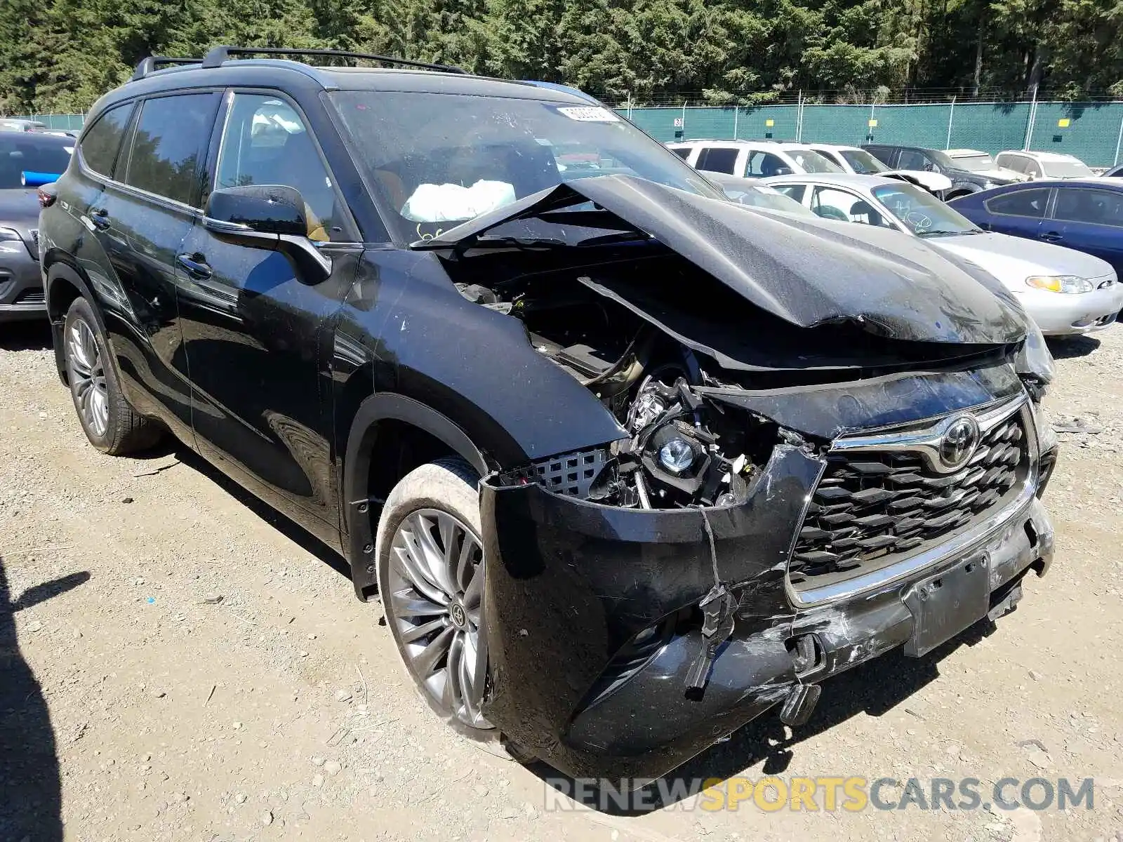 1 Photograph of a damaged car 5TDFZRBHXMS083981 TOYOTA HIGHLANDER 2021