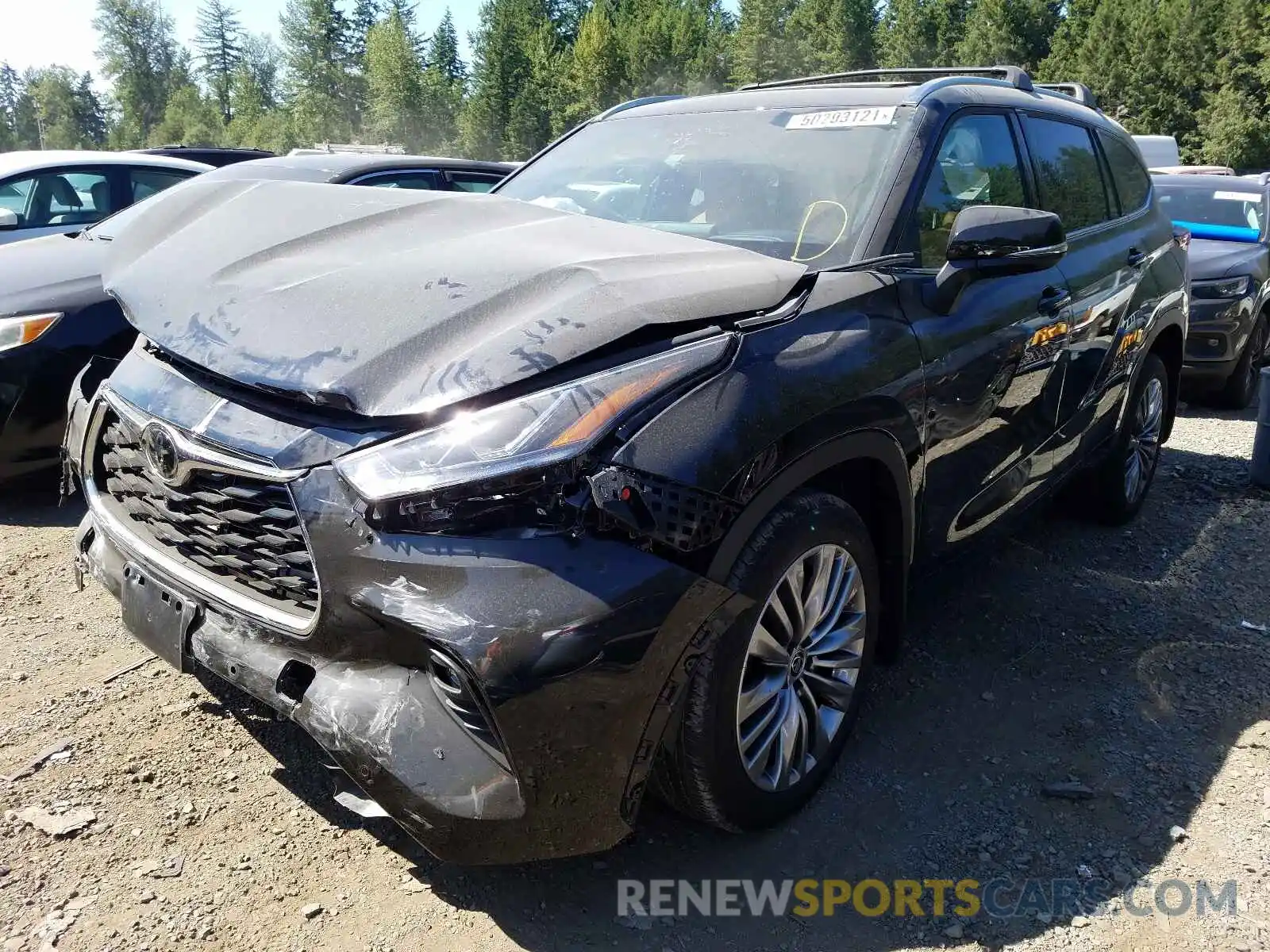 2 Photograph of a damaged car 5TDFZRBHXMS083981 TOYOTA HIGHLANDER 2021