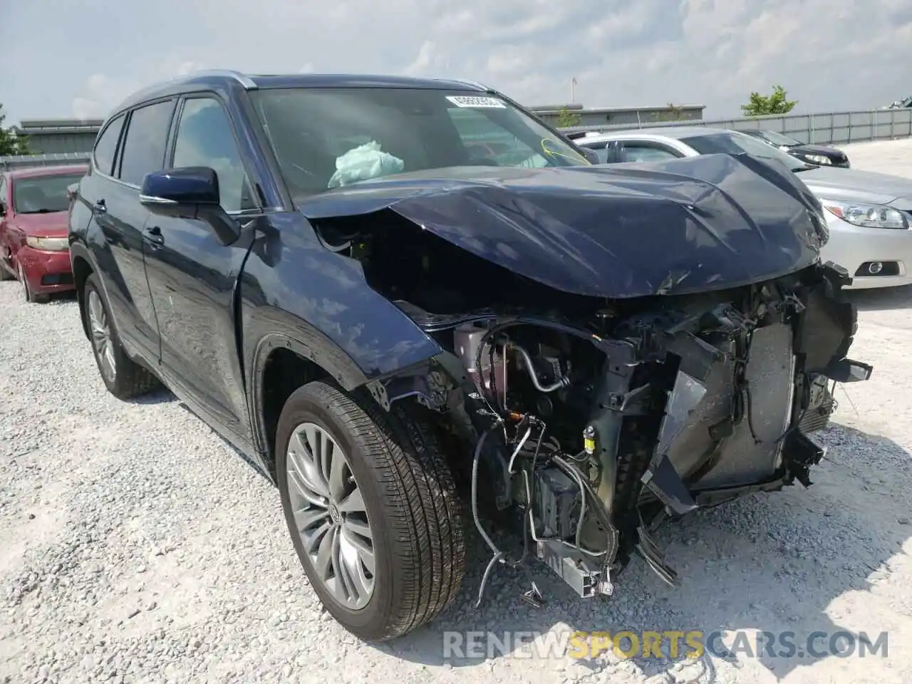 1 Photograph of a damaged car 5TDFZRBHXMS106160 TOYOTA HIGHLANDER 2021