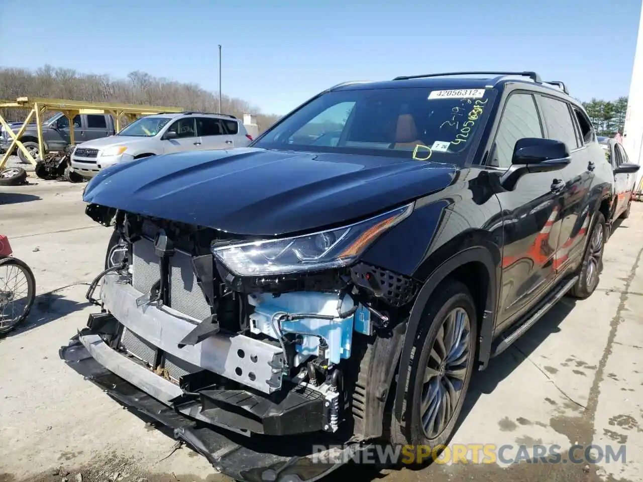 2 Photograph of a damaged car 5TDFZRBHXMS124674 TOYOTA HIGHLANDER 2021